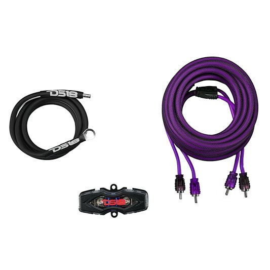 DS18 8-GA Amplifier Installation Wiring Kit - Purple