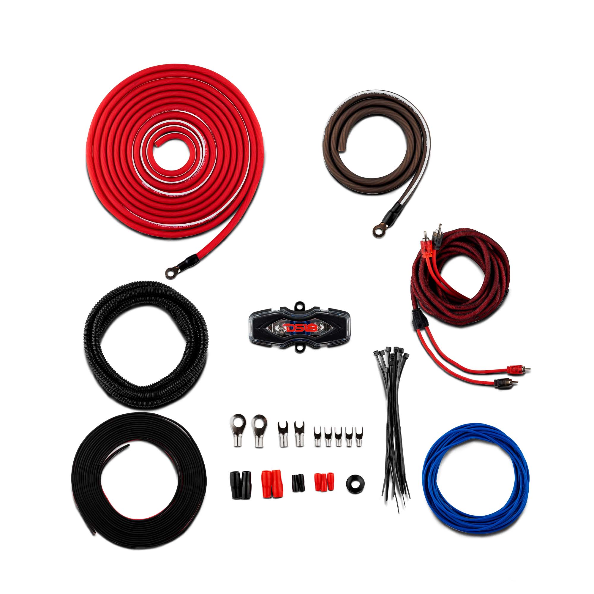 DS18 Bass Package 1 X SLC-MD12 In a Ported Box with S-1500.1/RD Amplifier and 4-GA Amp Kit 250 Watts Rms