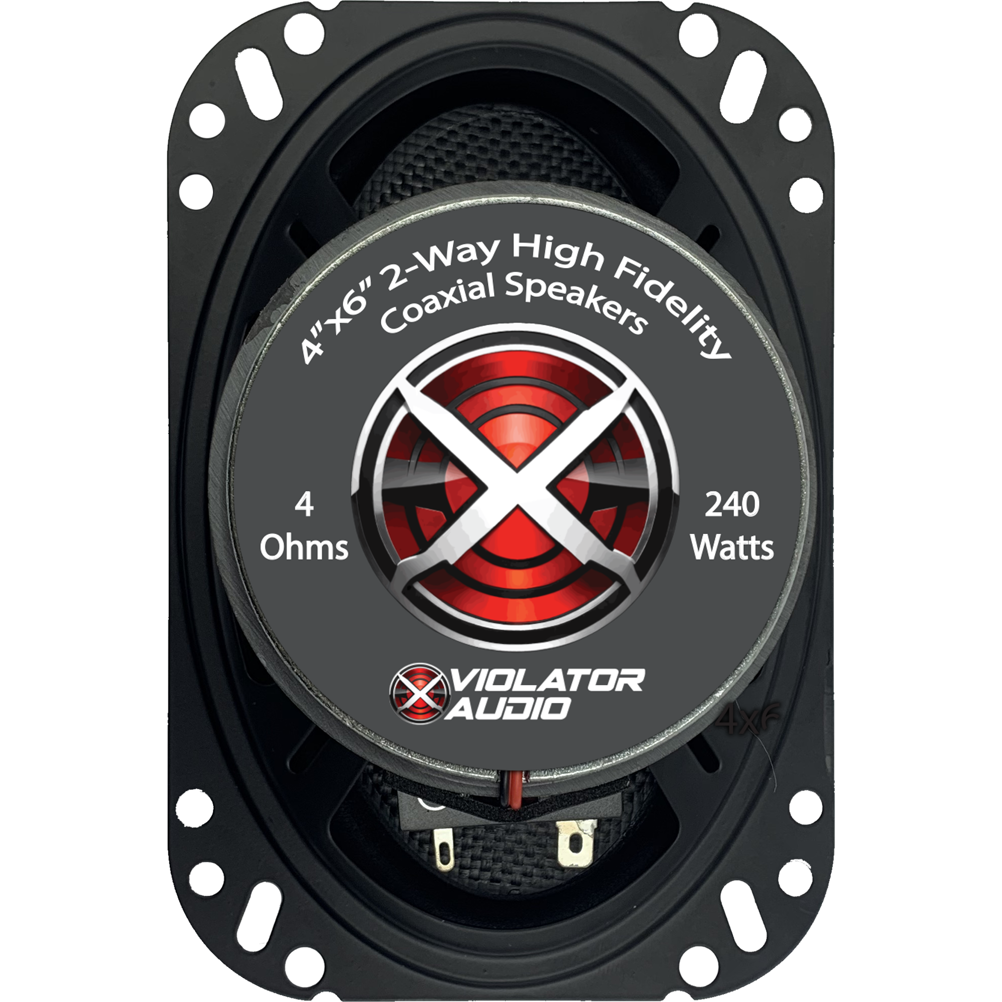 Violator Audio VA-462 4"x6" Coaxial Speakers (Pair)