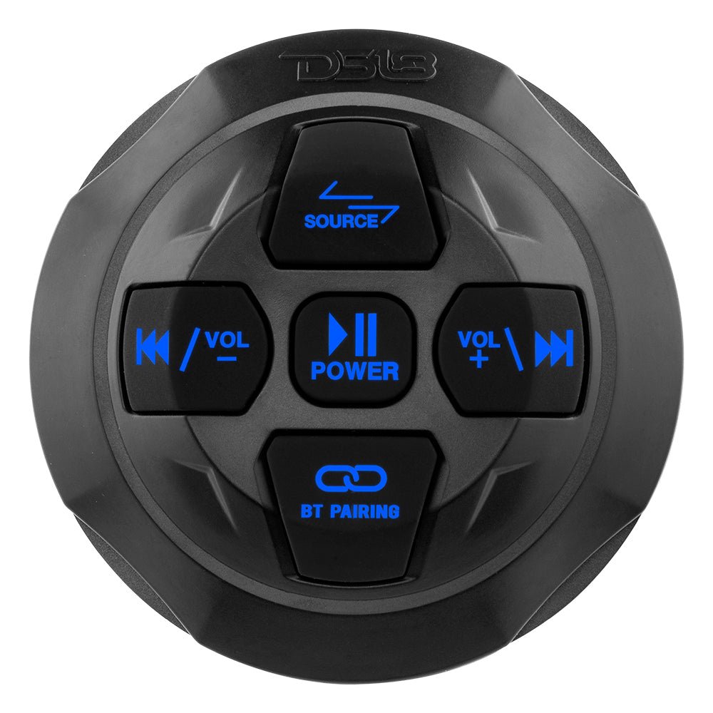 DS18 Marine And Powersports Waterproof Bluetooth Audio Receiver With Controls and Micrphone