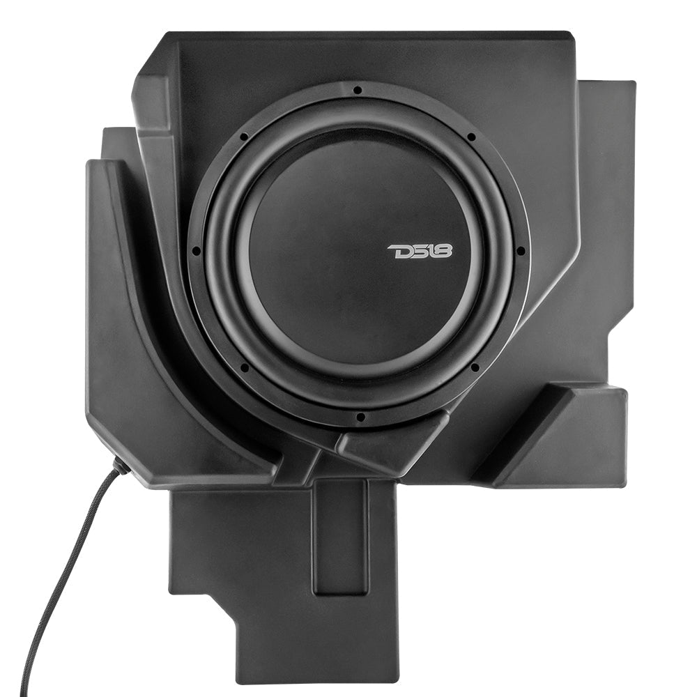 DS18 Can-Am Maverick X3 12" Under Seat Subwoofer Enclosure Driver Side - PSW12.4D Shallow Water Resistant Subwoofer Included