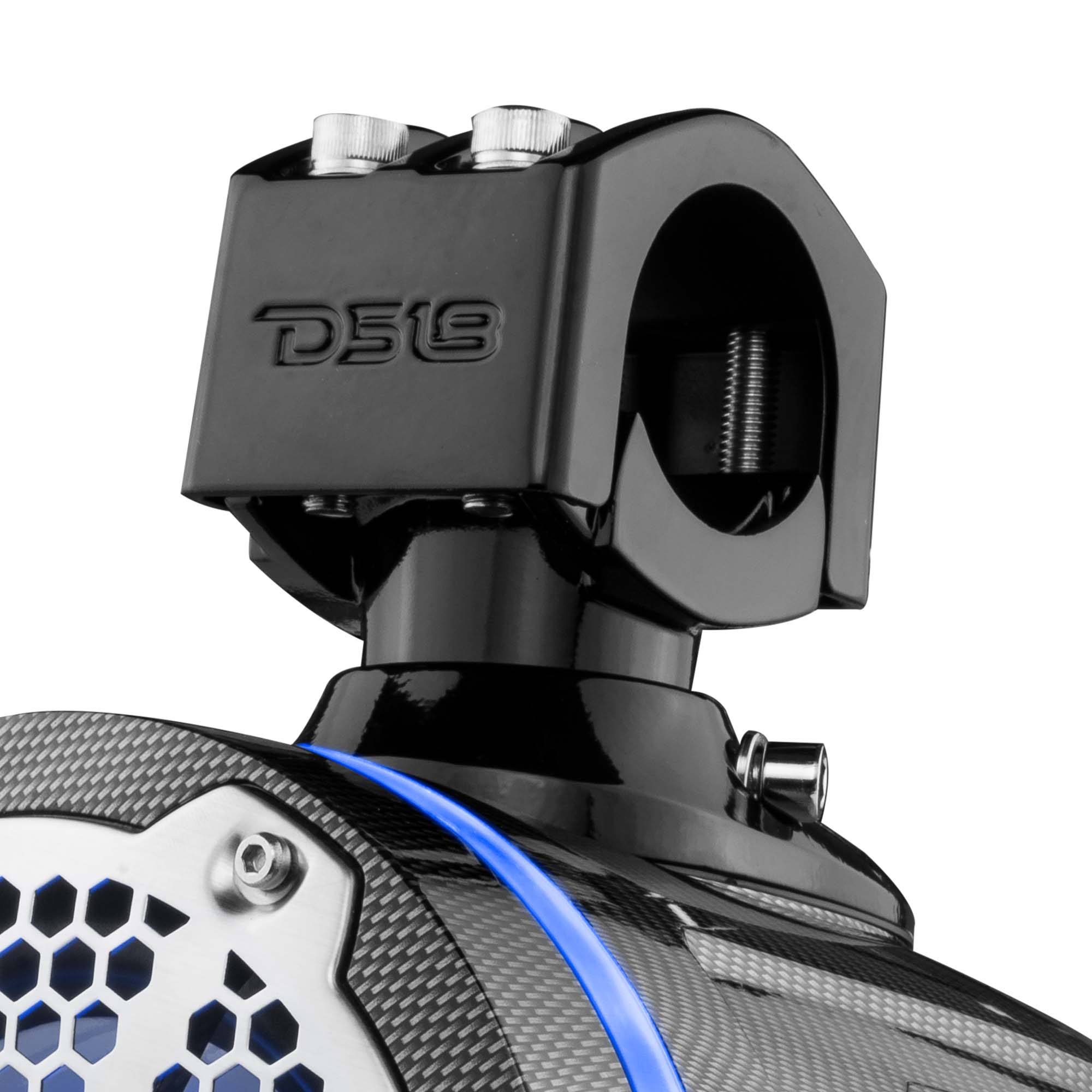 DS18 NXL 6.5" Marine and Powersports Towers LED RGB Lights 100 Watts Rms - Black Carbon Fiber