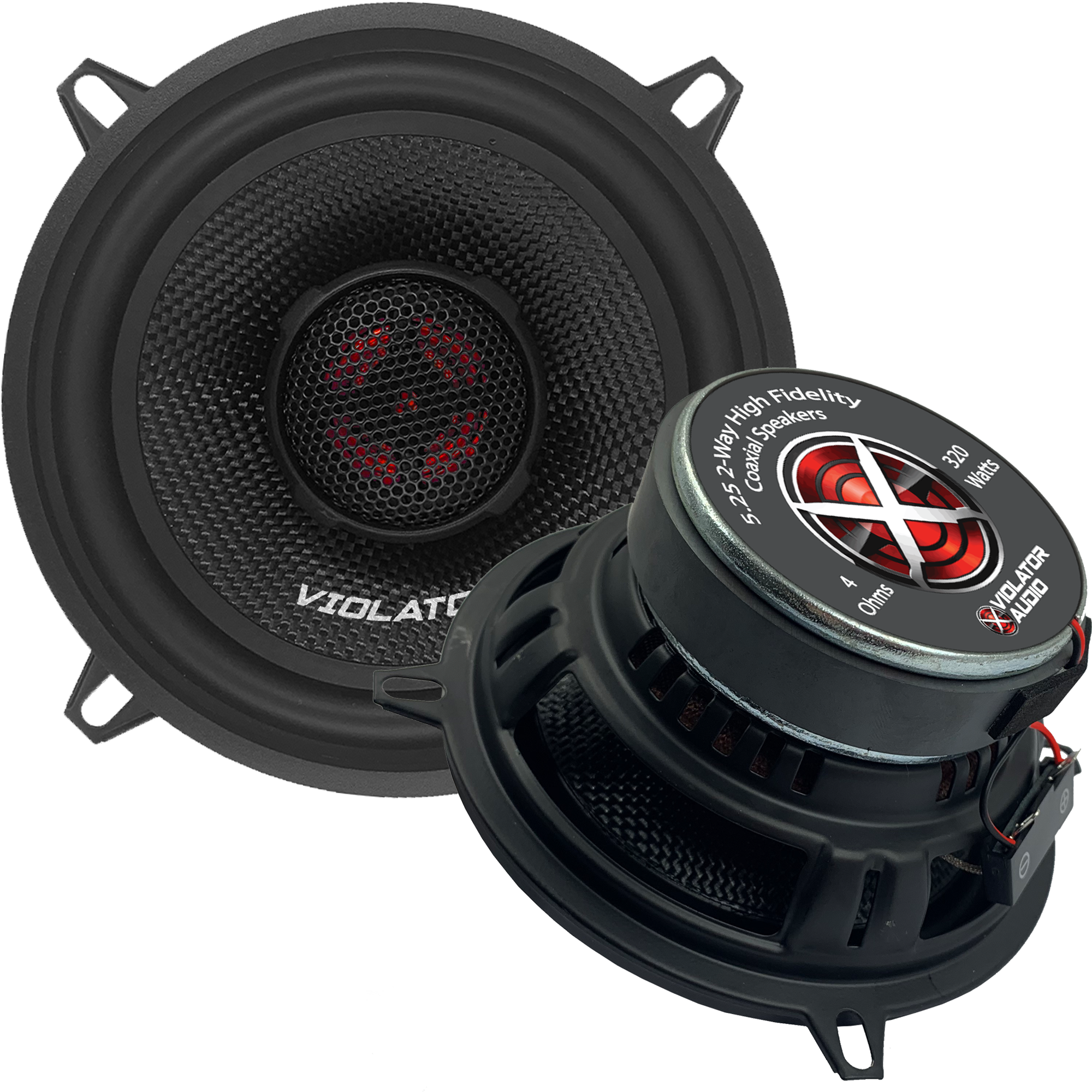 Violator Audio VA-5252 5.25" Coaxial Speakers (Pair)
