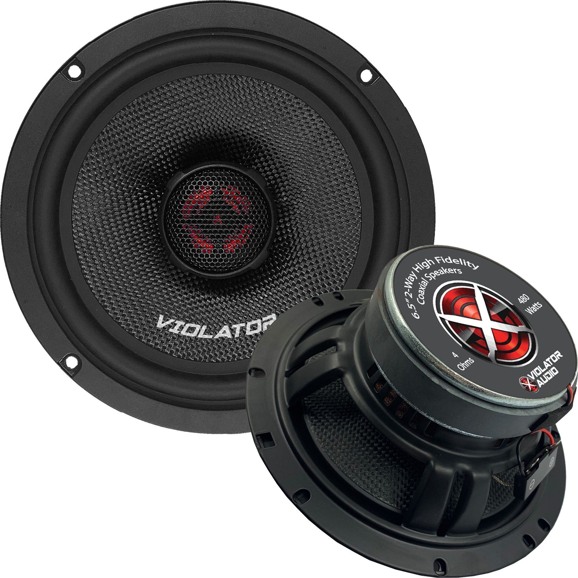 Violator Audio VA-652 6.5" Coaxial Speakers (Pair)