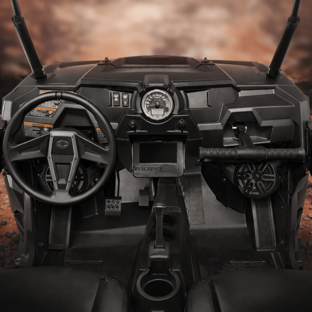 DS18 Polaris RZR Front Kick Panel Pods with 6.5” Active Speakers and Bluetooth