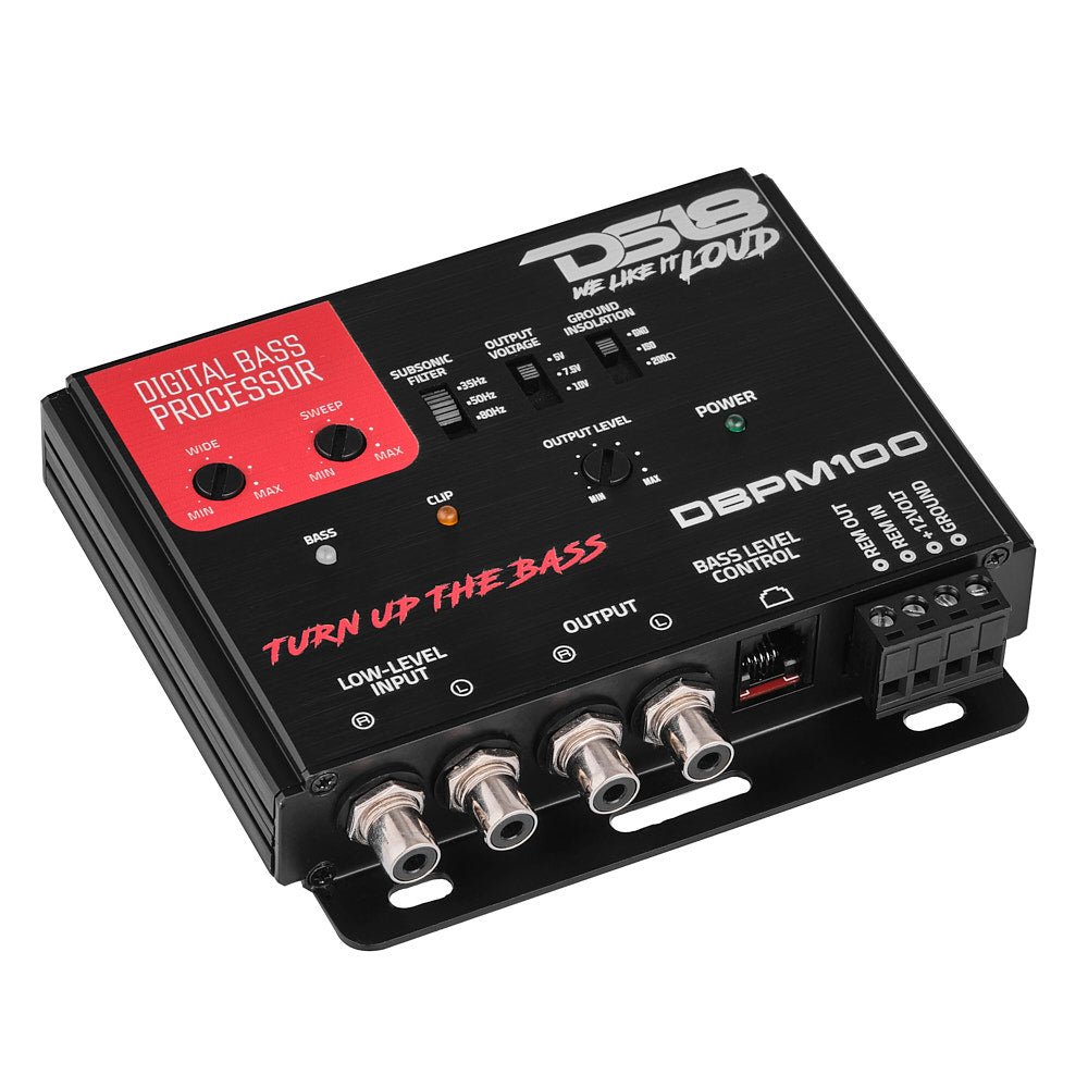 DS18 Digital Bass Processor 2-Channel Pre-Amp Input / Output
