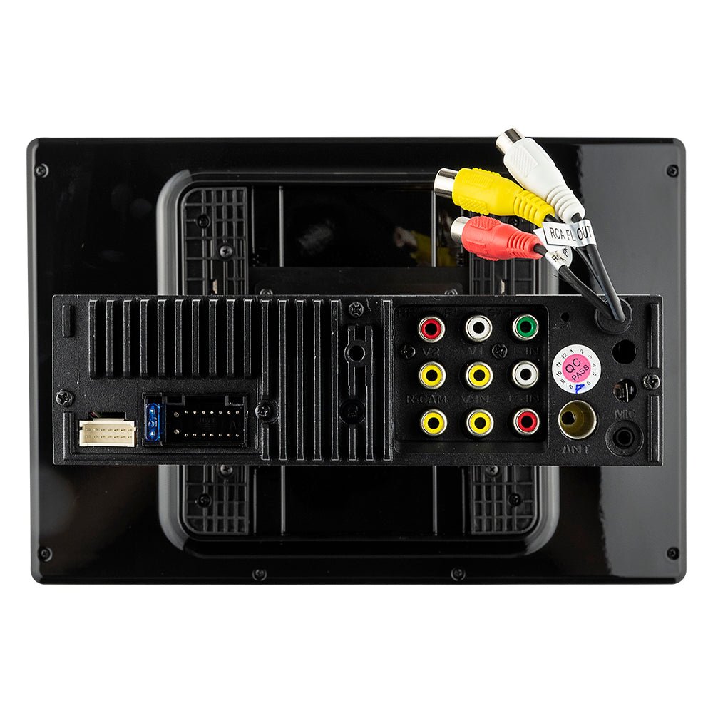 DS18 10.5" Floating Adjustable Modular Touchscreen Mechless Single-DIN Head Unit with Bluetooth, Apple Car Play, Android Mirror Link, USB, AUX, SD, AM, FM