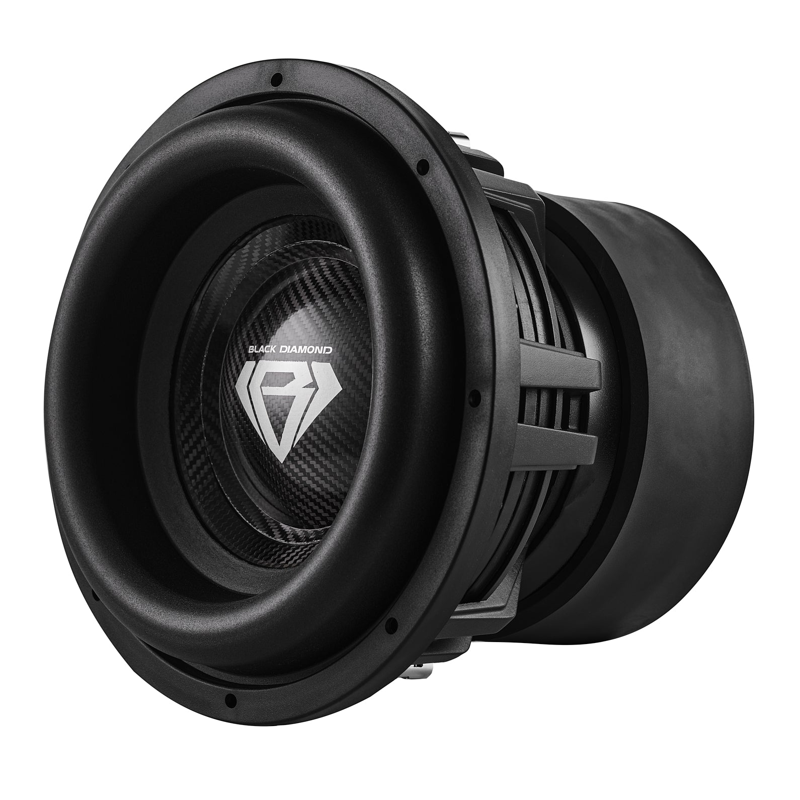 DS18 Black Diamond 12" High Excursion Subwoofer with Carbon Fiber Cone | 3500W RMS / 7000W MAX | Dual 1-Ohm Voice Coil
