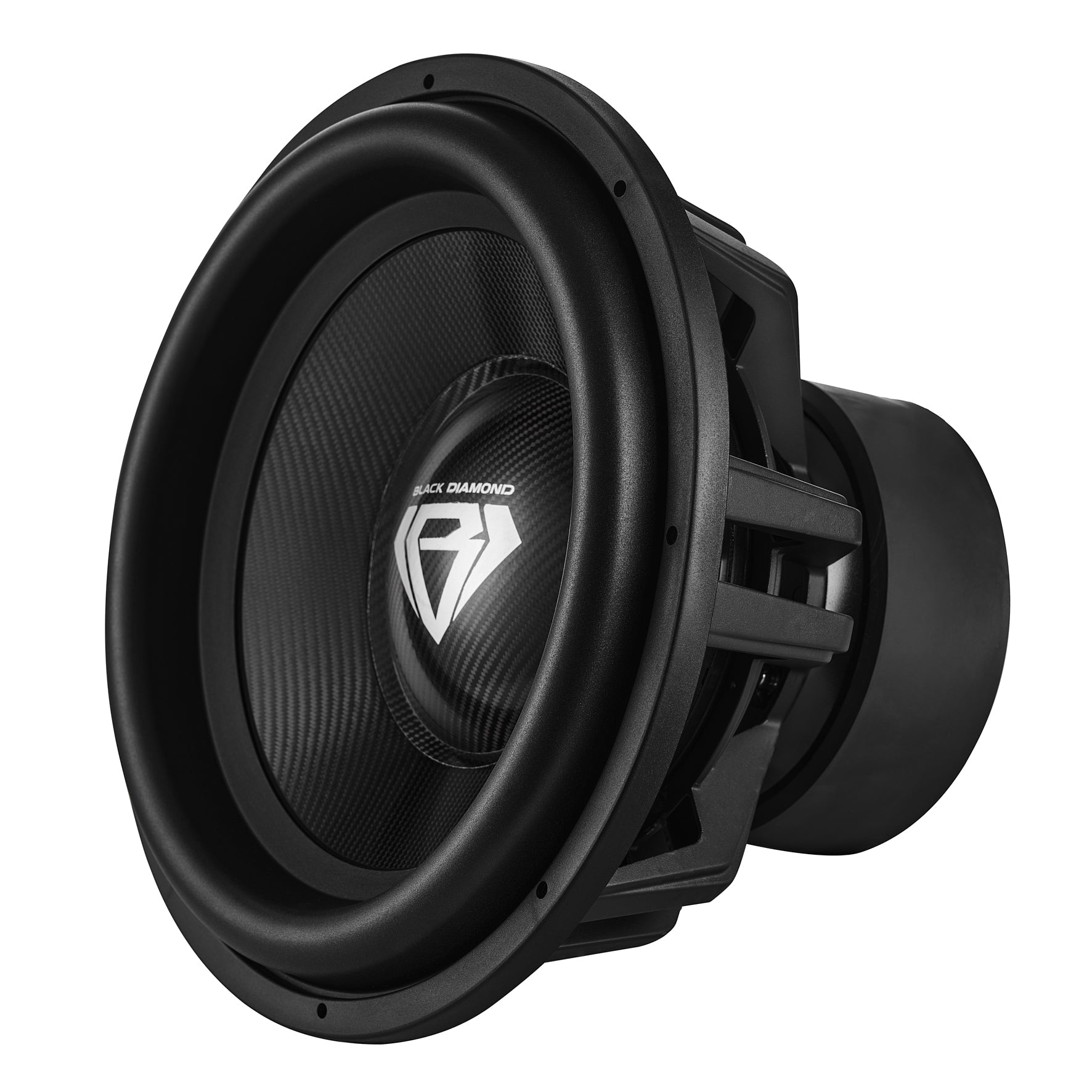 DS18 Black Diamond 18" High Excursion Subwoofer with Carbon Fiber Cone | 3500W RMS / 7000W Peak | Dual 2-Ohm Voice Coil