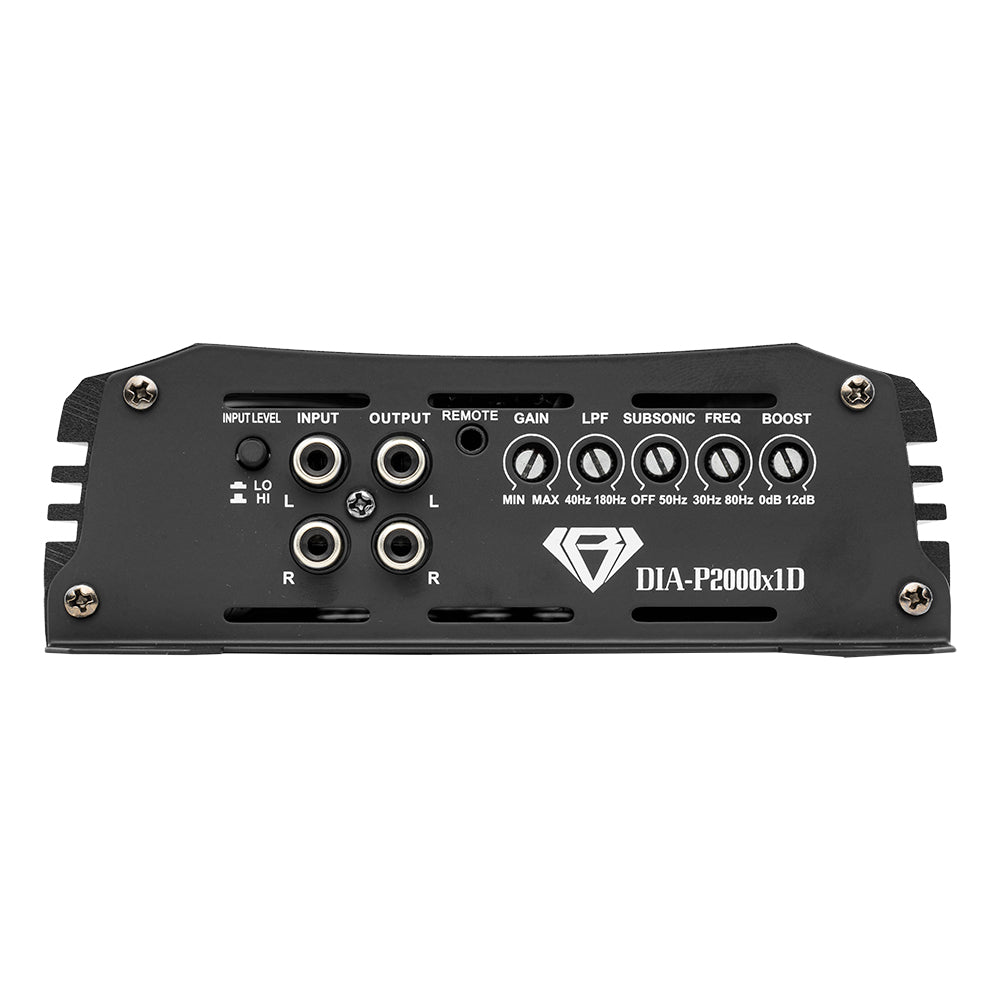 DS18 DIA-P2000X1D Black Diamond 1-Channel Class D Monoblock Amplifier 2000W RMS @ 1 Ohm — view 3 of 5