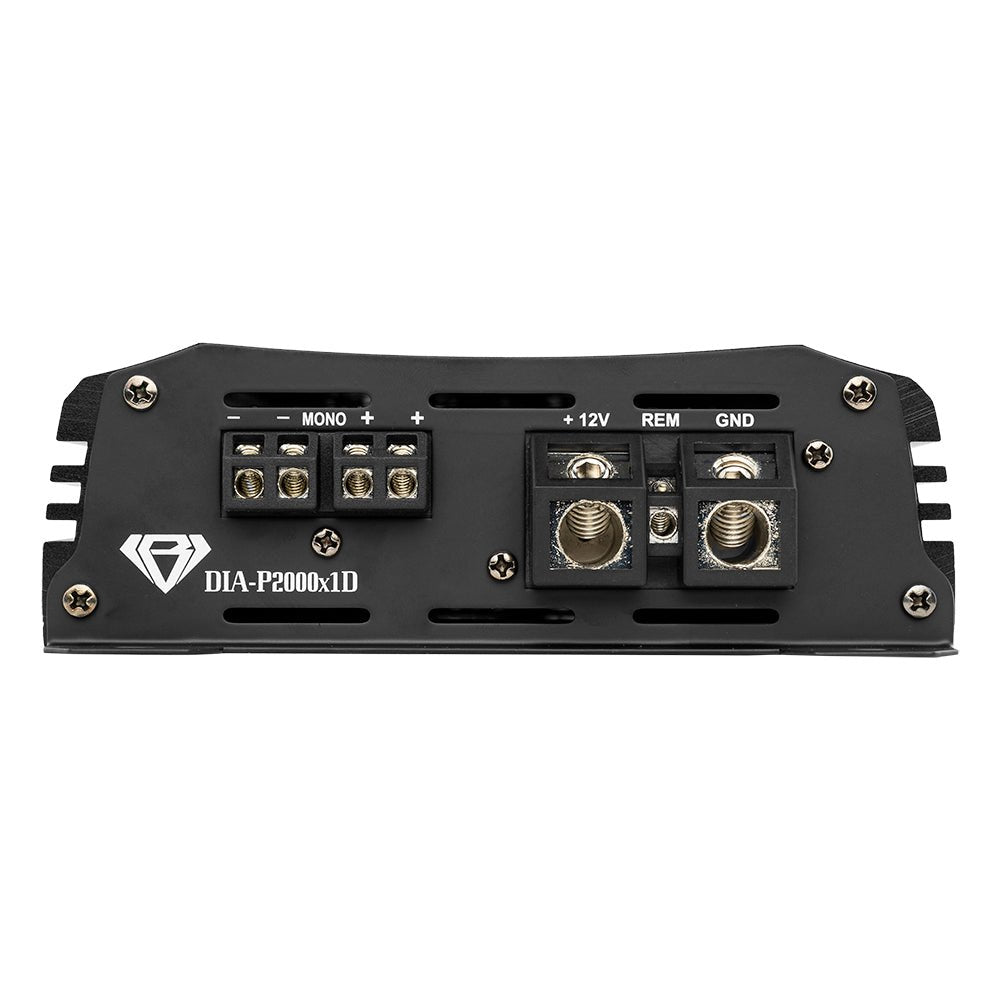 DS18 DIA-P2000X1D Black Diamond 1-Channel Class D Monoblock Amplifier 2000W RMS @ 1 Ohm — view 2 of 5