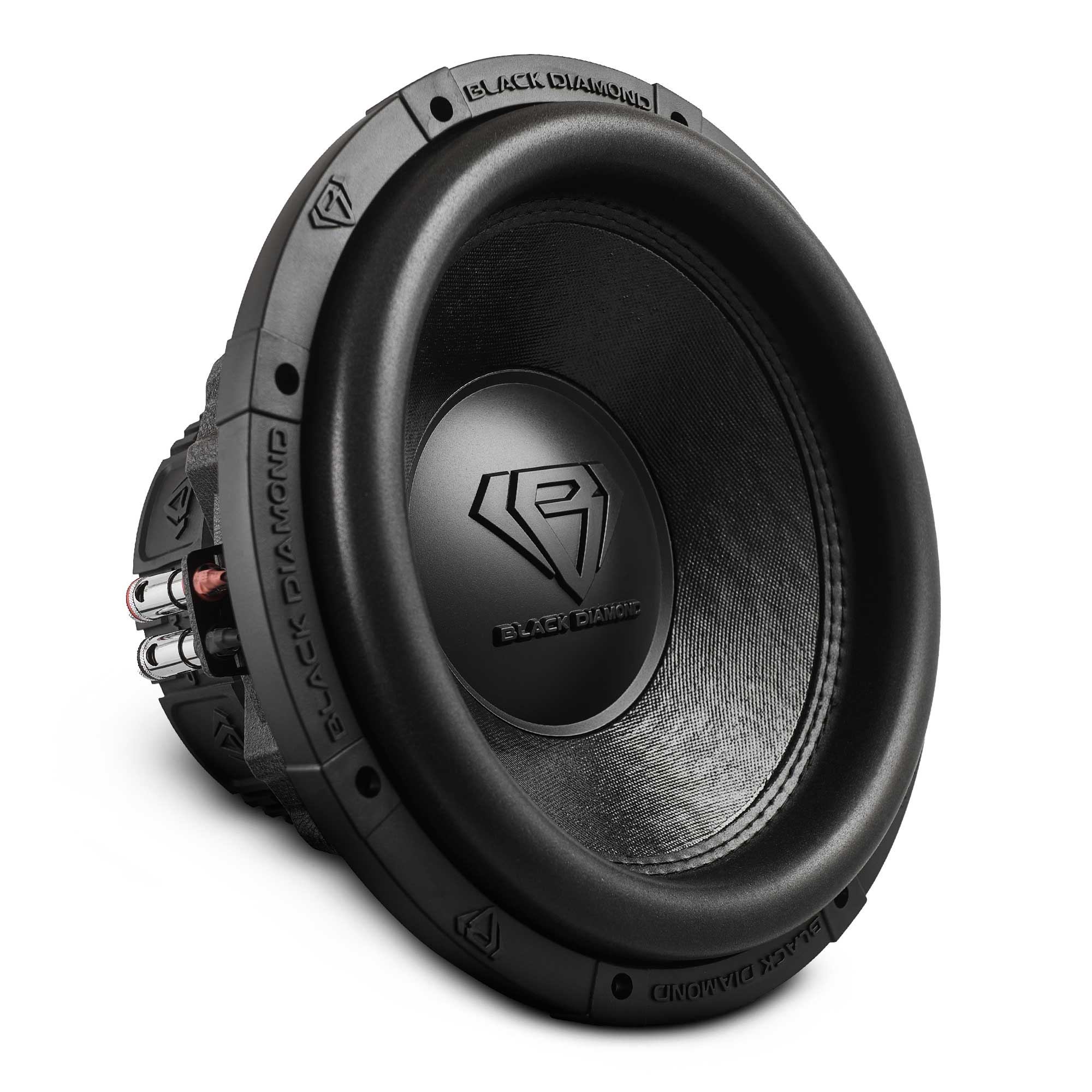 DS18 Black Diamond 12” Dual 3” Voice Coil Subwoofer with Aluminum Basket | 4-Ohm