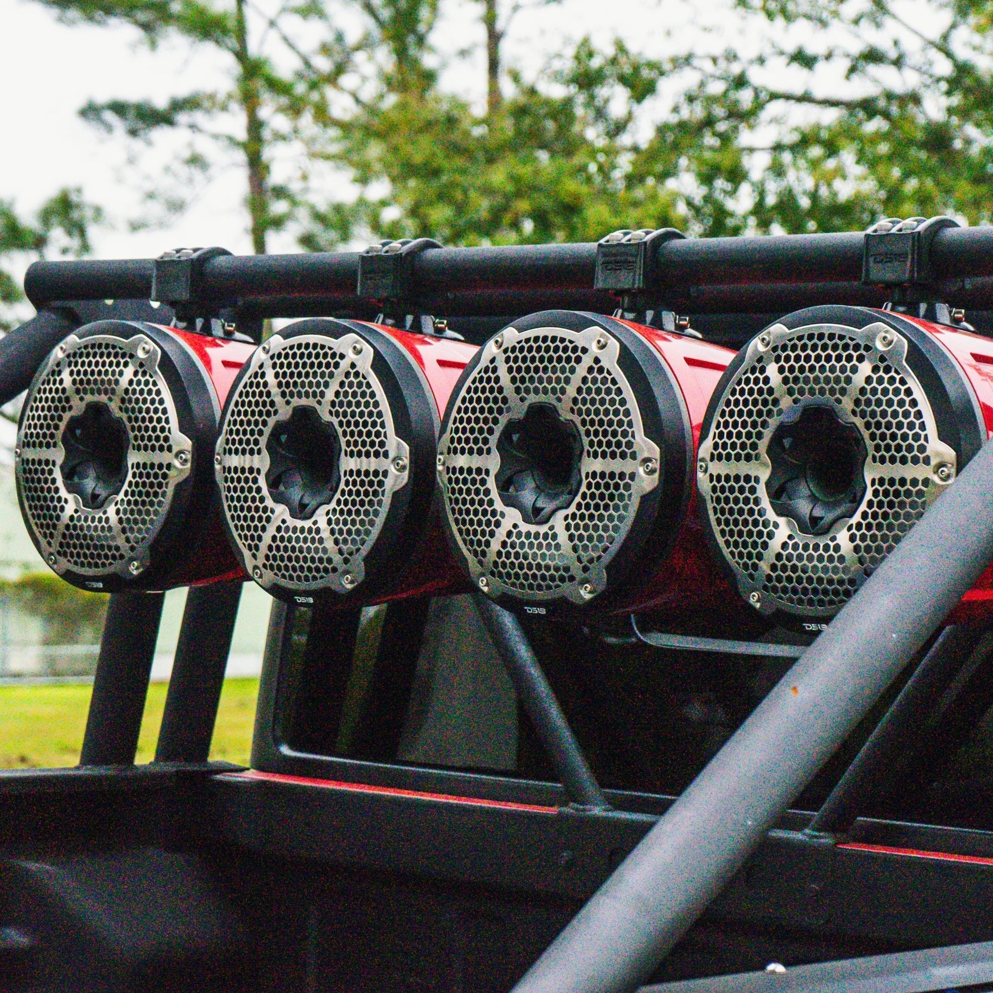 DS18 NXL 8" Marine and Powersports Towers LED RGB Lights 125 Watts Rms - Red