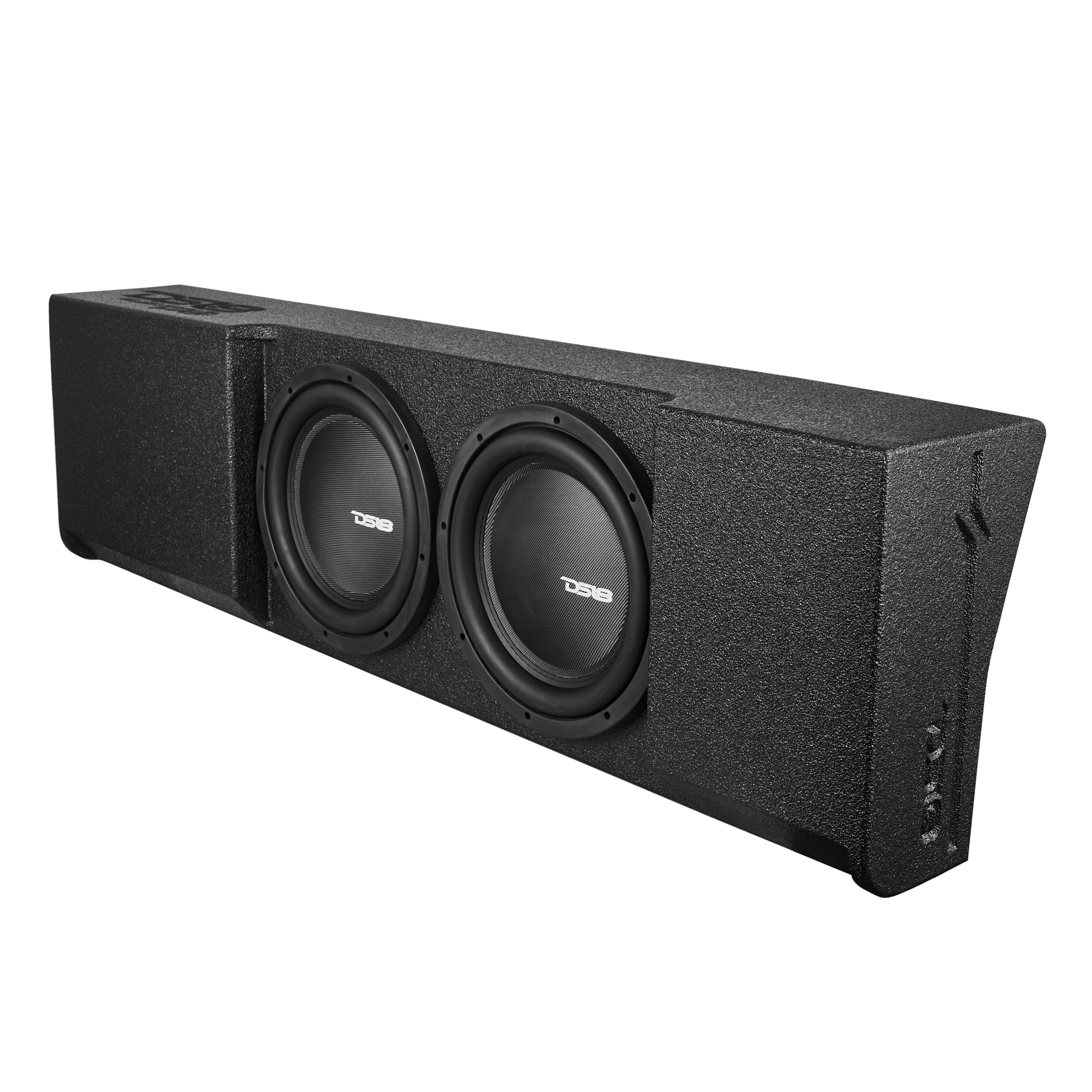 DS18 Loaded 2 x 12" Subwoofer Enclosure for 2009 - UP Ford F-150 Crew Cab 2017-2026 Super Duty F-250 / F-350 Crew Cab