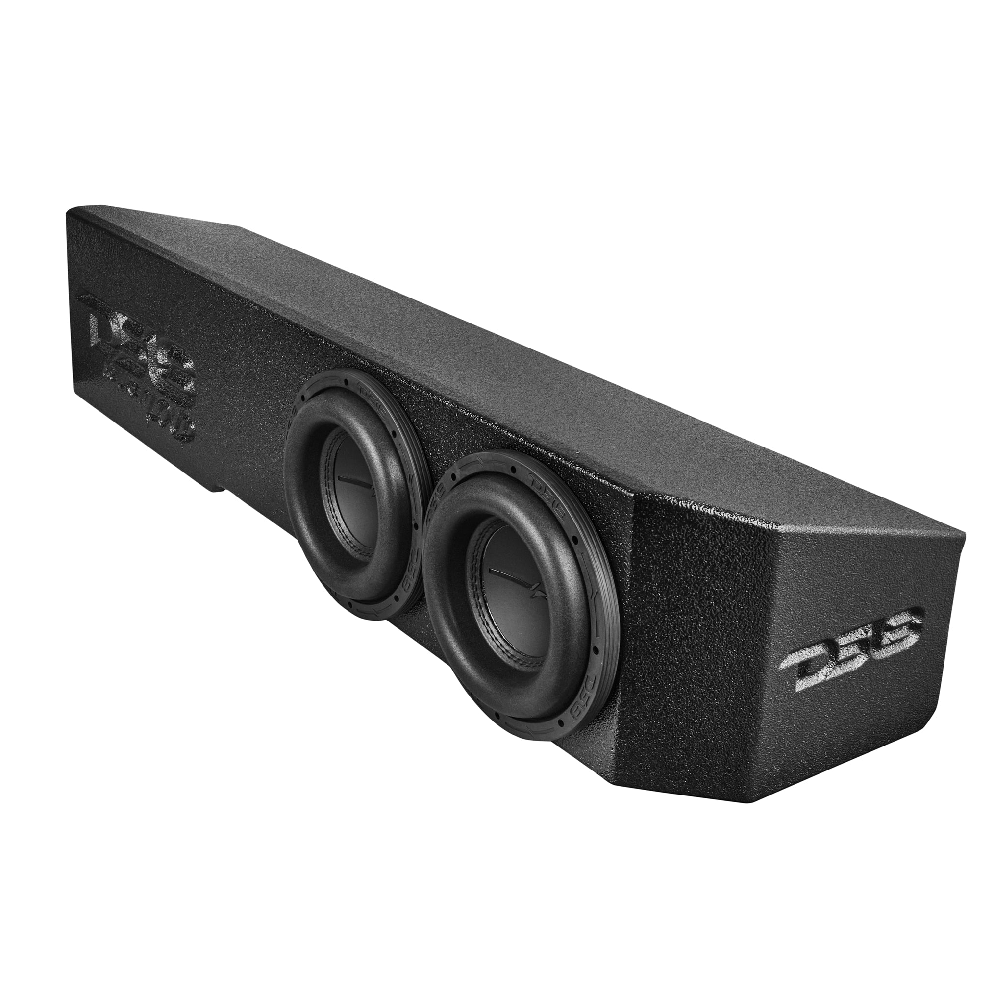 DS18 2018-2026 Jeep Gladiator Dual 8” Ported Subwoofer Under Seat Enclosure with Amplifier