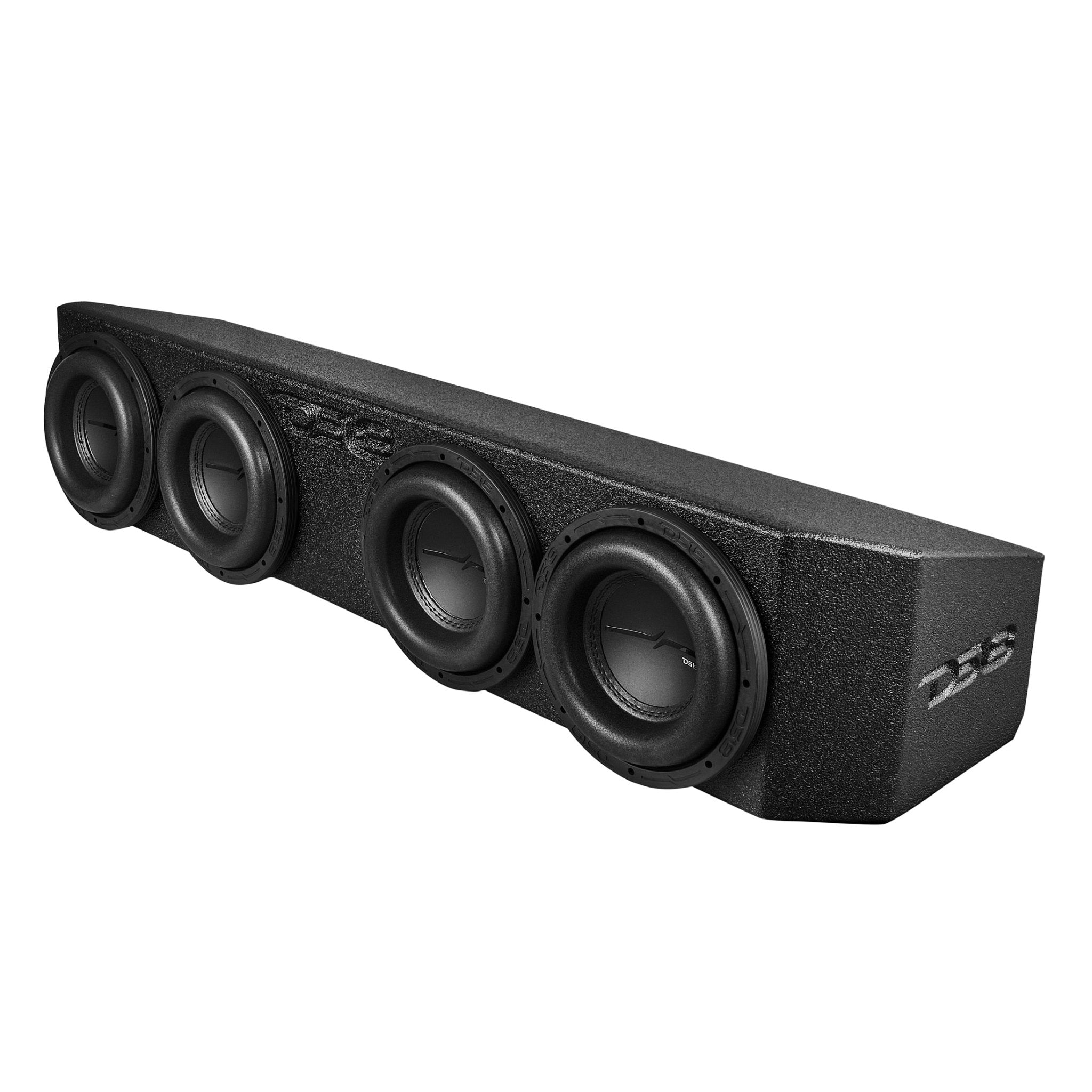 DS18 2018-2026 Jeep Gladiator Quadruple 8” Ported Subwoofer Under Seat Enclosure with Amplifier