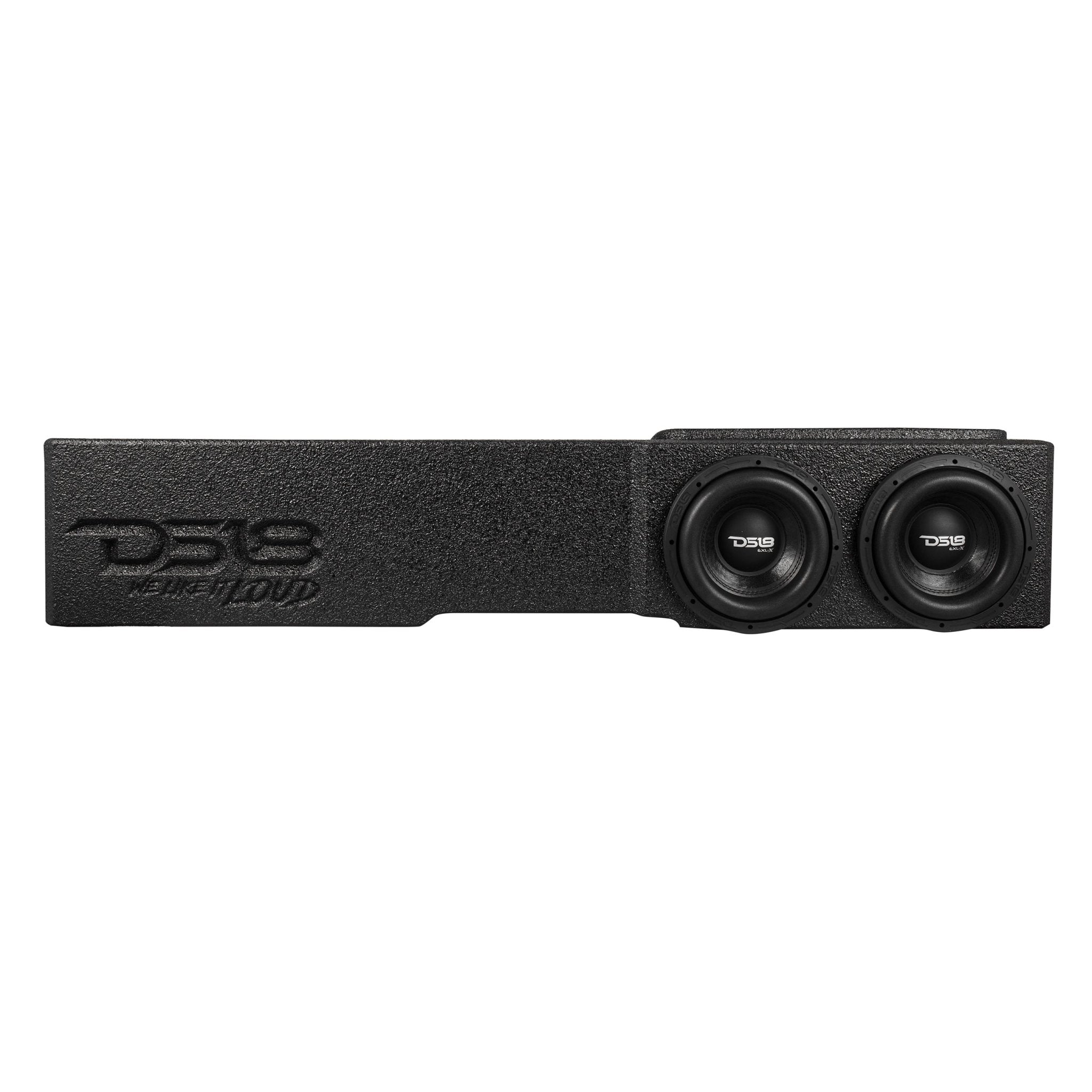 DS18 Loaded 2 x 8" Subwoofer Enclosure for Chevy/GMC Crew Cabs (2007-2026) and Ford F-150/Super Duty Crew Cabs (2009-2026)
