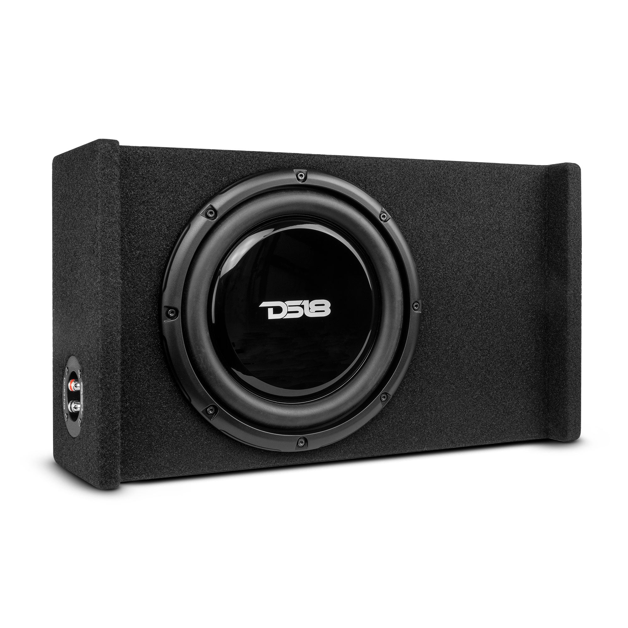 DS18 10" Loaded Shallow Down Fire Subwoofer Enclosure 300 Watts Rms