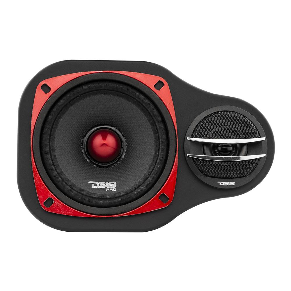 DS18 High Density Abs 2-Way Universal Pod 1 X 4" Loudspeaker and 1 X .5-1” Tweeter