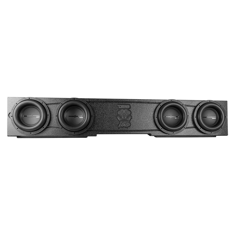 DS18 Quad 8" Ported Subwoofer Enclosure For CHEVY Silverado and GMC Sierra Crew Cab 4 Door 14-18