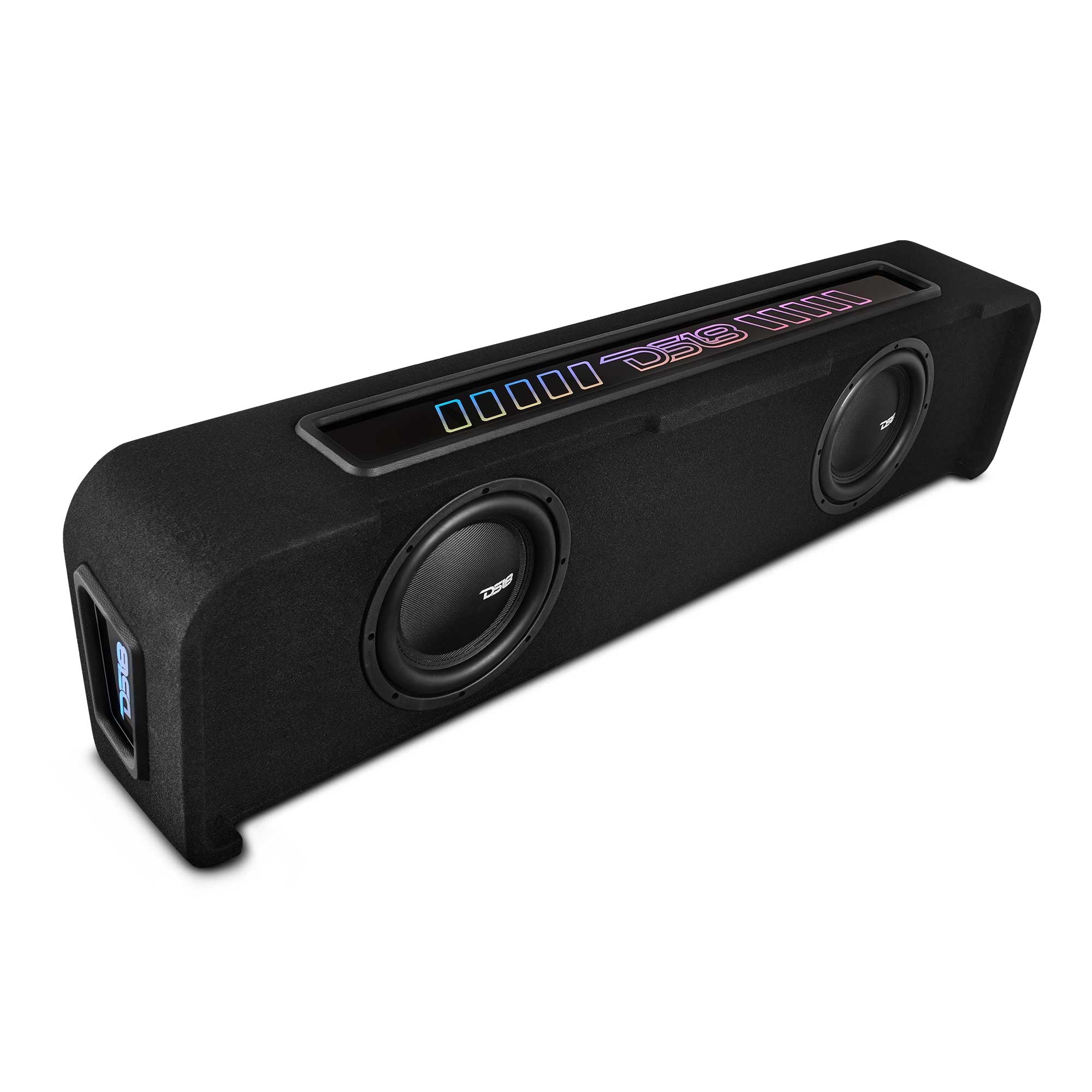 DS18 (2017+) Ford F-150 Down Firing Loaded Subwoofer Enclosure with Dream LED Lights, Amplifier and Wiring Kit