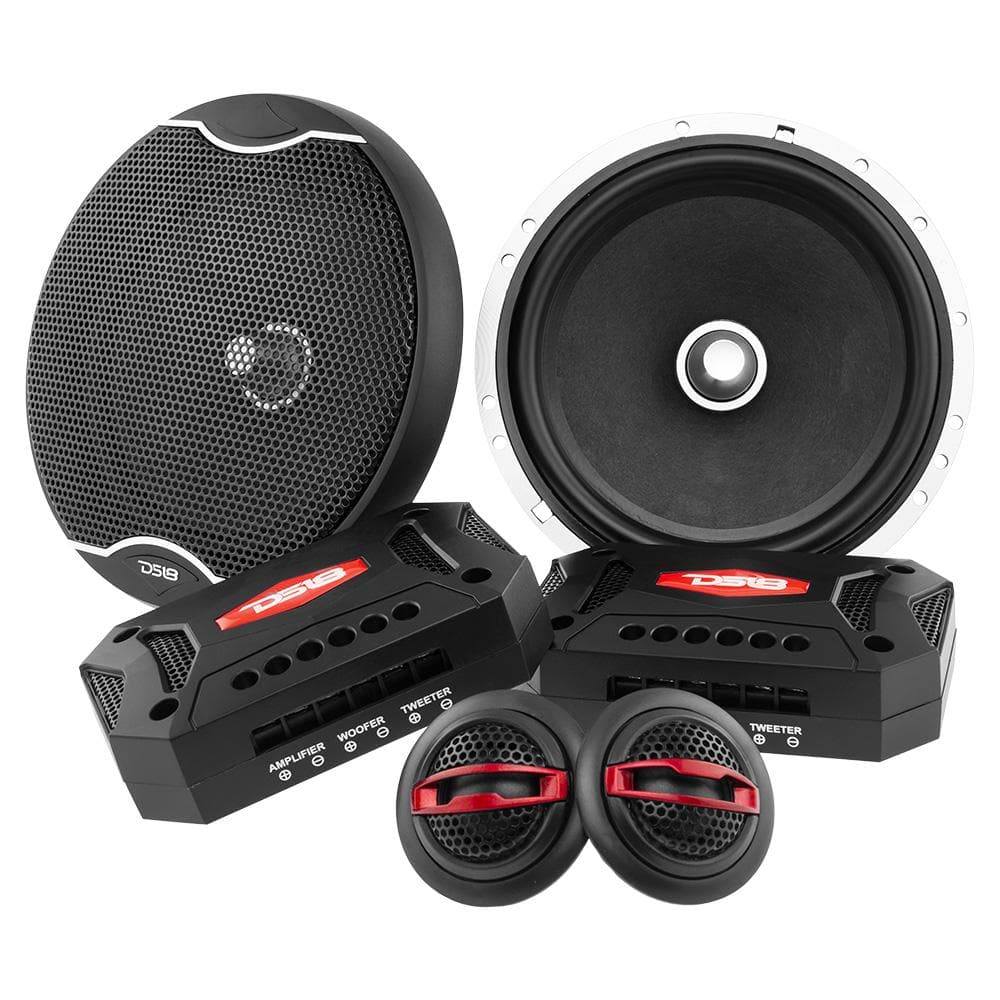 DS18 EXL 6.5" 2-Way Component Speaker System 400 Watts 4-Ohms (Pair)