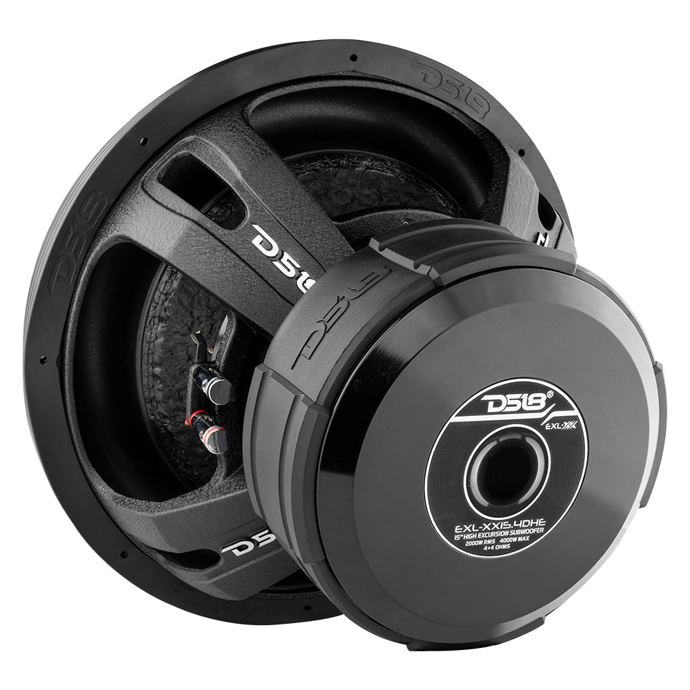 DS18 EXL XX 15" High Excursion Subwoofer 2000 Watts Rms DVC 4-Ohm