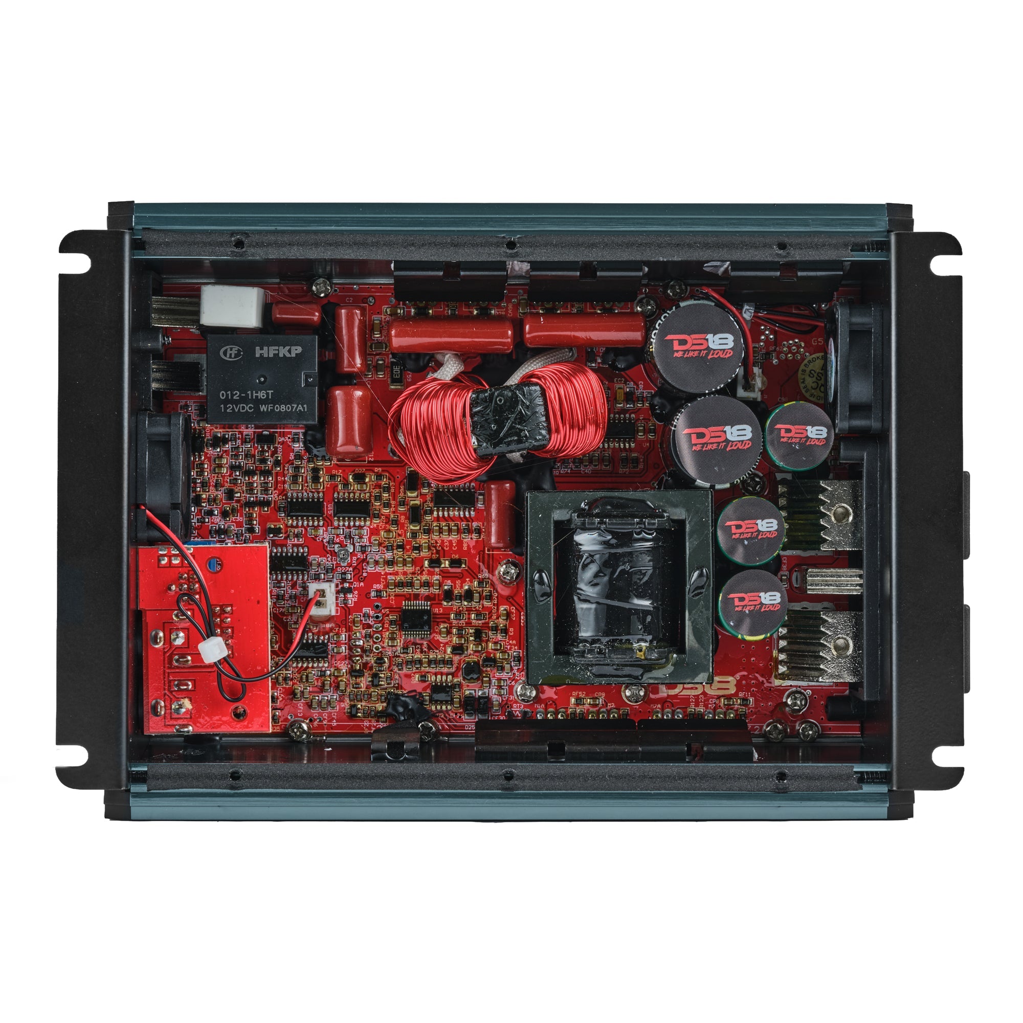 DS18 FRP-1.5K FRP Compact Full-Range Class D 1-Channel Amplifier 1,500 Watts Rms @ 1-Ohm — view 2 of 5