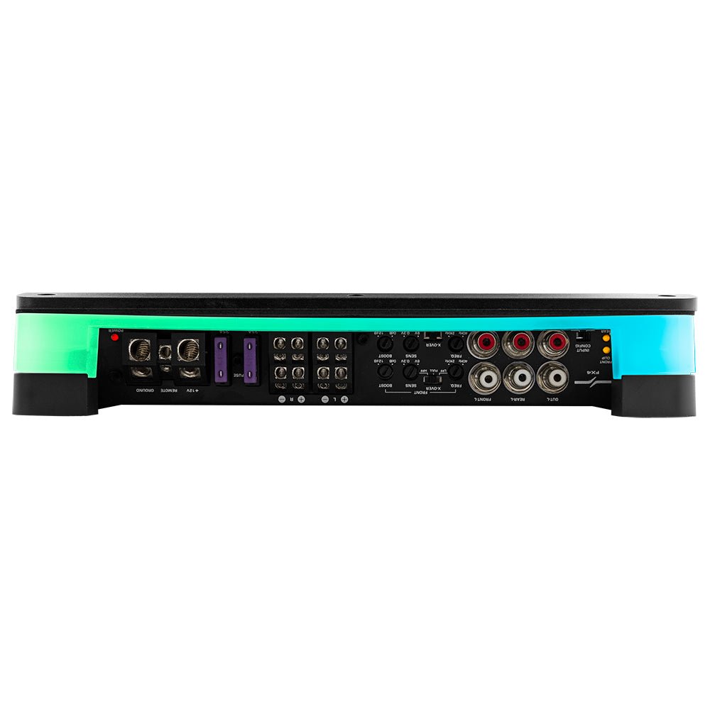DS18 Flush Mount / Surface Mount 4 Channel Class D Amplifier With Acrylic Cover for Custom Installation 4 X 180 Watts RMS @ 4 Ohm
