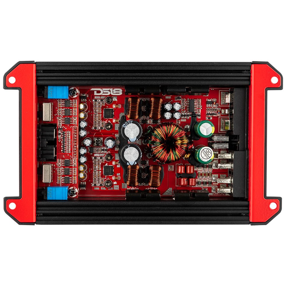 DS18 GEN-X Full-Range Class D 4-Channel Amplifier | 4 x 90W RMS @ 4-Ohm