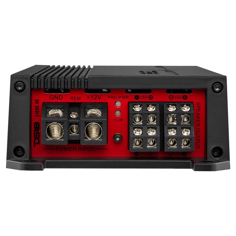 DS18 GEN-X Full-Range Class D 4-Channel Amplifier | 4 x 90W RMS @ 4-Ohm
