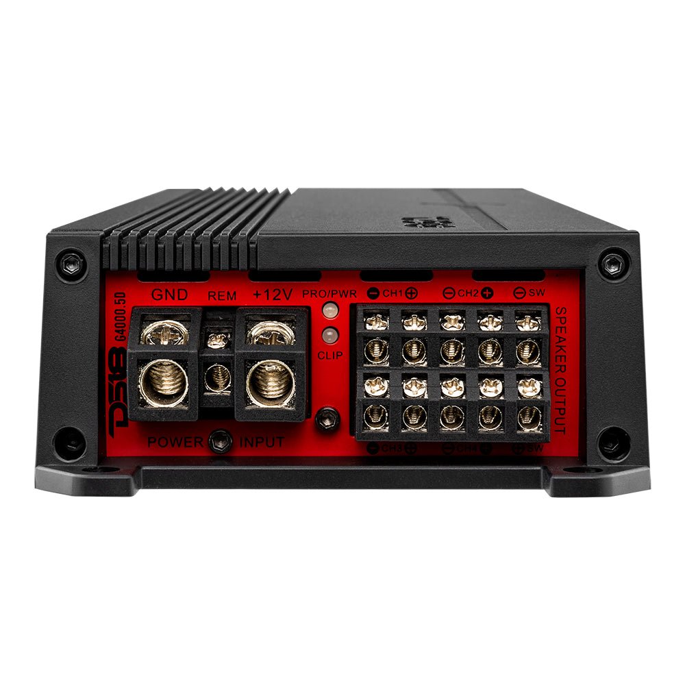 DS18 GEN-X 5-Channel Class D Amplifier | 4 x 130W RMS @ 4-Ohm + 1 x 900W RMS @ 1-Ohm