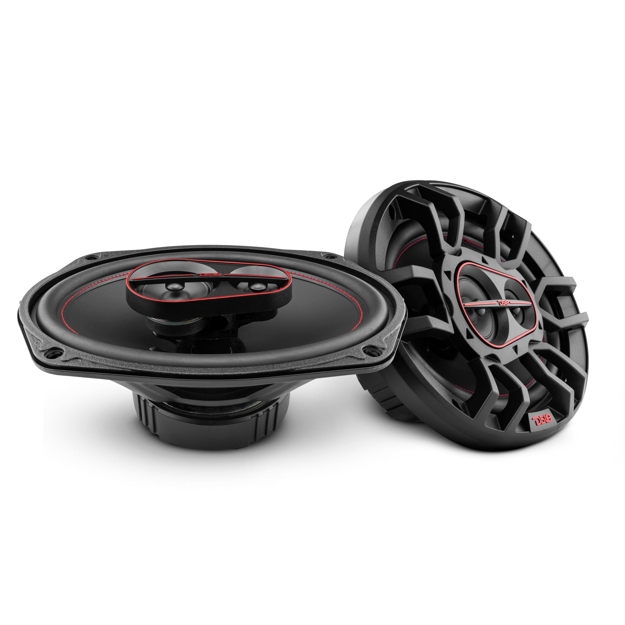 DS18 Full-Range 6.5” & 6x9” Coaxial Speaker Kit - With OEM Speaker Adapters, Amplifier & Wiring Kit