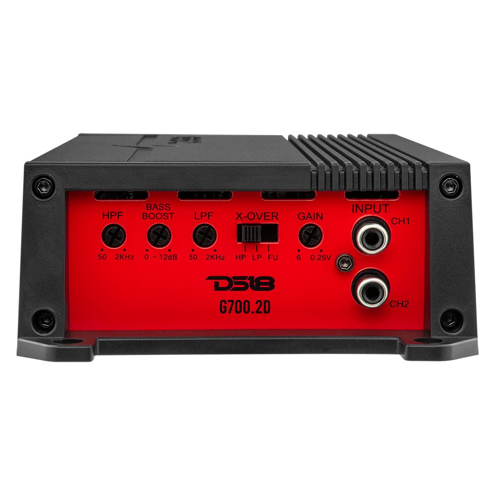 DS18 GEN-X Full-Range Class D 2-Channel Amplifier | 2 x 100W RMS @ 4 Ohm