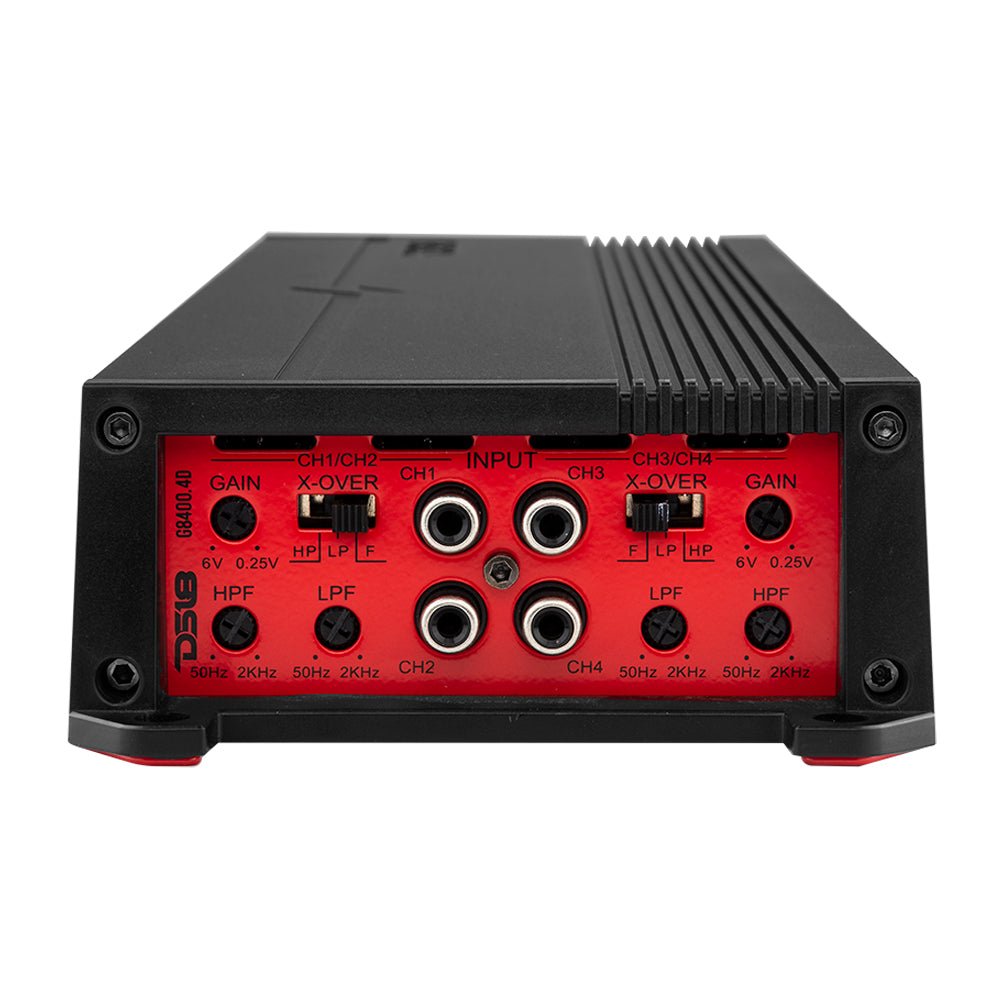 DS18 GEN-X Full-Range Class D 4-Channel Amplifier | 4 x 700W RMS @ 4-Ohm