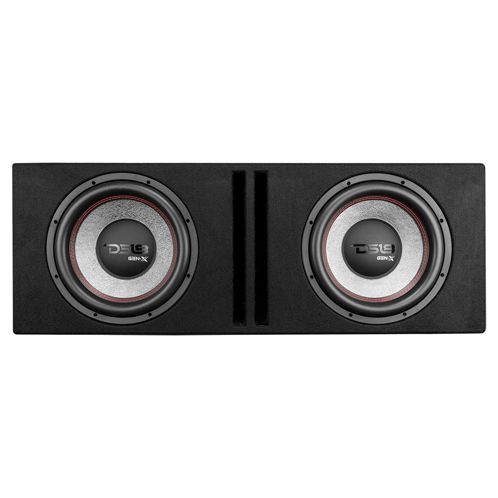 DS18 Dual 12" Loaded Subwoofer Ported Enclosure With GEN-X124D 900 Watts RMS