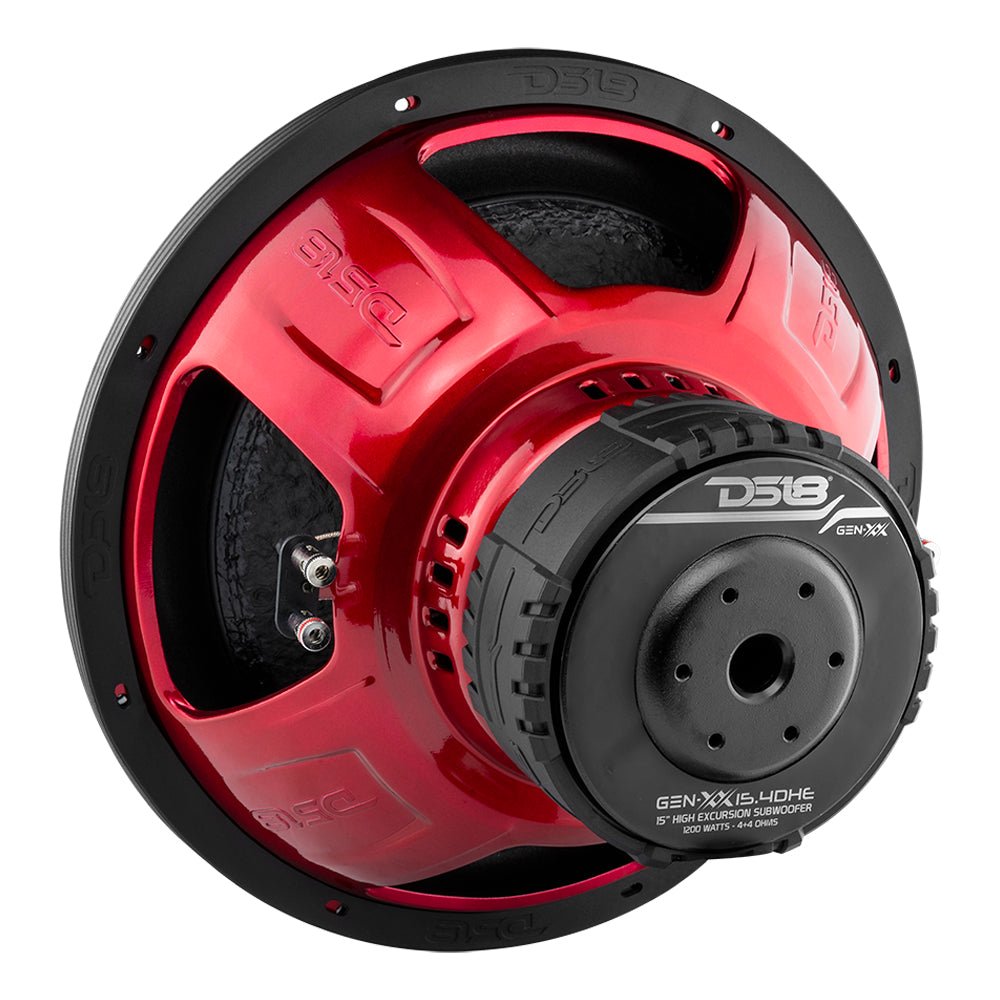DS18 GEN-XX 15" High Excursion Subwoofer Double Stacked Magnets 600 Watts Rms DVC 4-Ohm