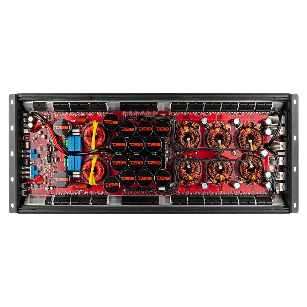 DS18 HOOLIGAN KO Silver 1-Channel Amplifier with Voltmeter 10000 Watts Rms @ 1-Ohm Made In Korea