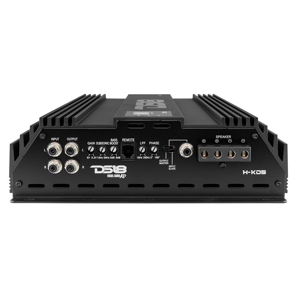 DS18 HOOLIGAN KO 1-Channel Amplifier with Voltmeter 5000 Watts Rms @ 1-Ohm Made In Korea