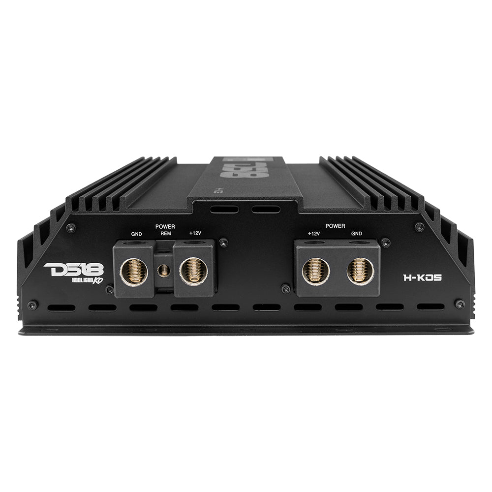 DS18 HOOLIGAN KO 1-Channel Amplifier with Voltmeter 5000 Watts Rms @ 1-Ohm Made In Korea