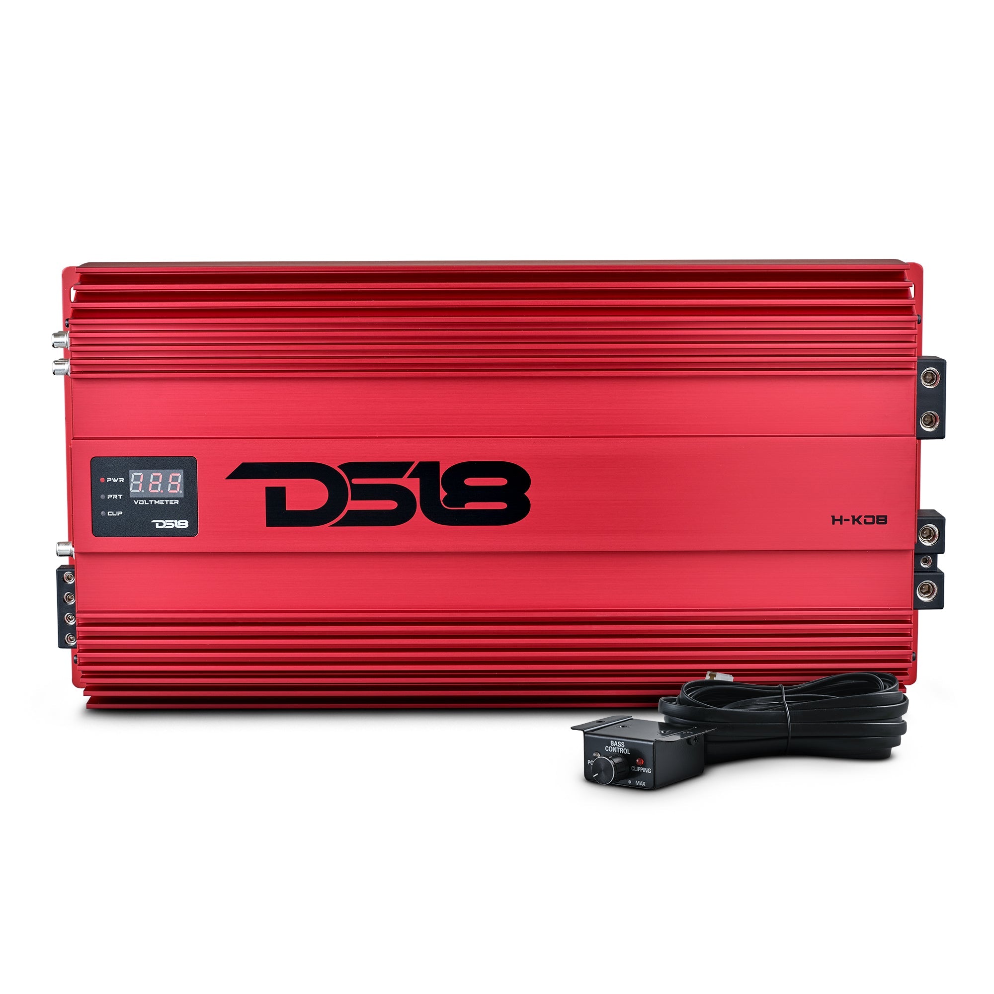 DS18 HOOLIGAN KO 1-Channel Amplifier with Voltmeter 8000 Watts Rms @ 1-Ohm Made In Korea