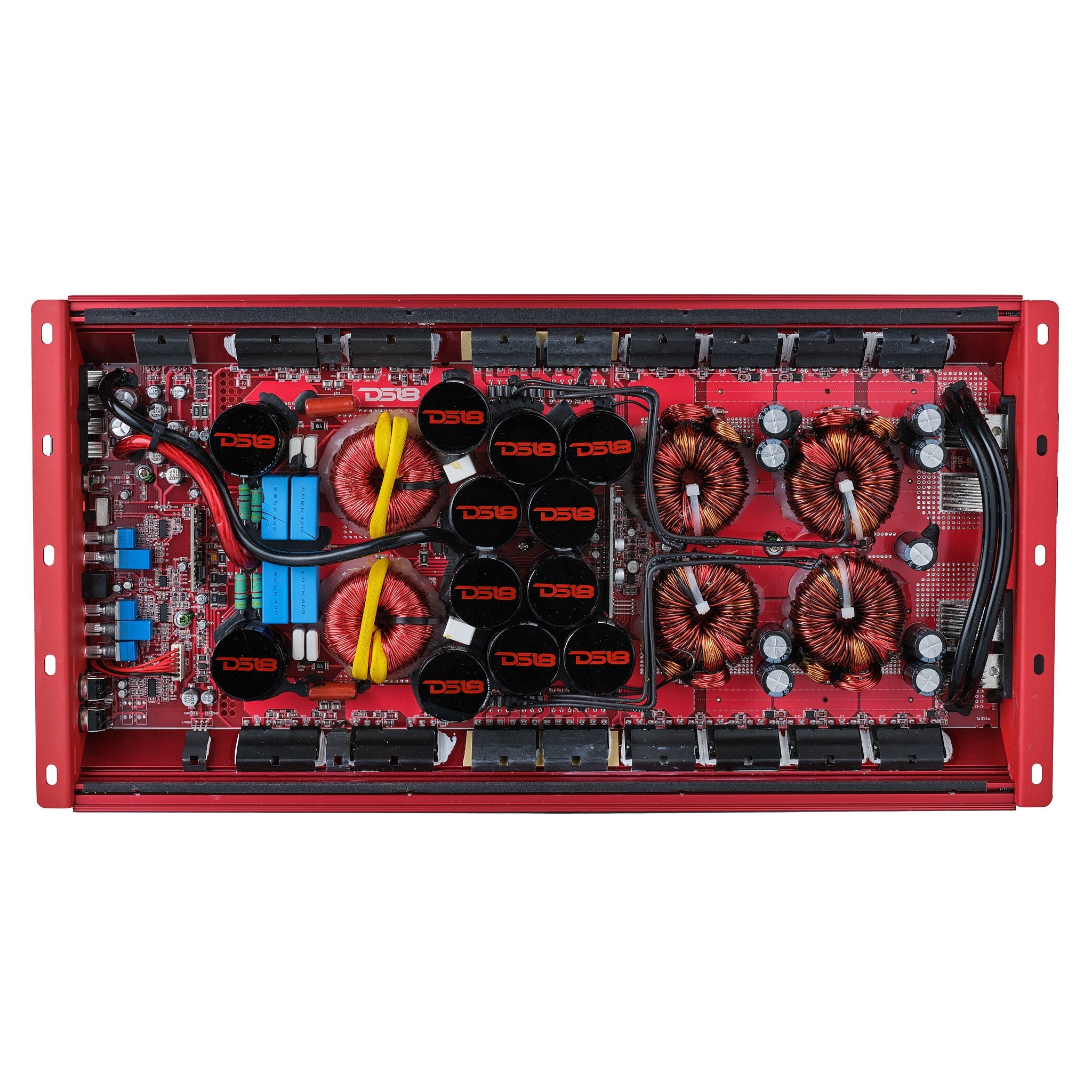 DS18 HOOLIGAN KO 1-Channel Amplifier with Voltmeter 8000 Watts Rms @ 1-Ohm Made In Korea
