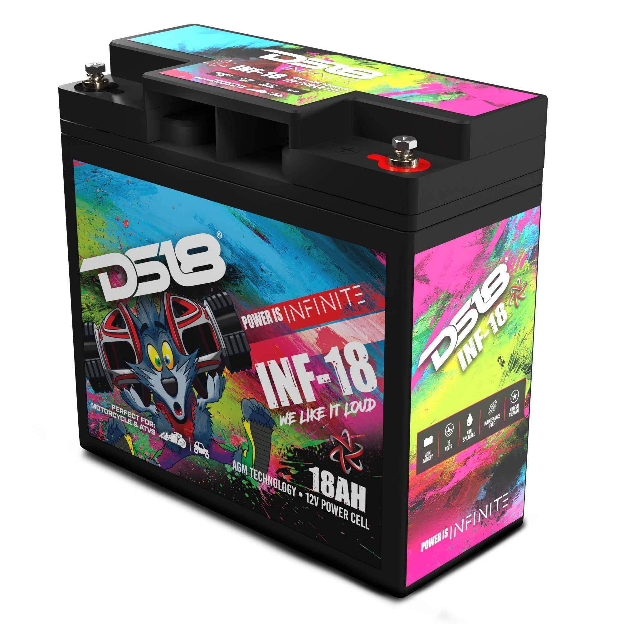 DS18 INFINITE 18 AH AGM Power Cell 12 Volt Battery