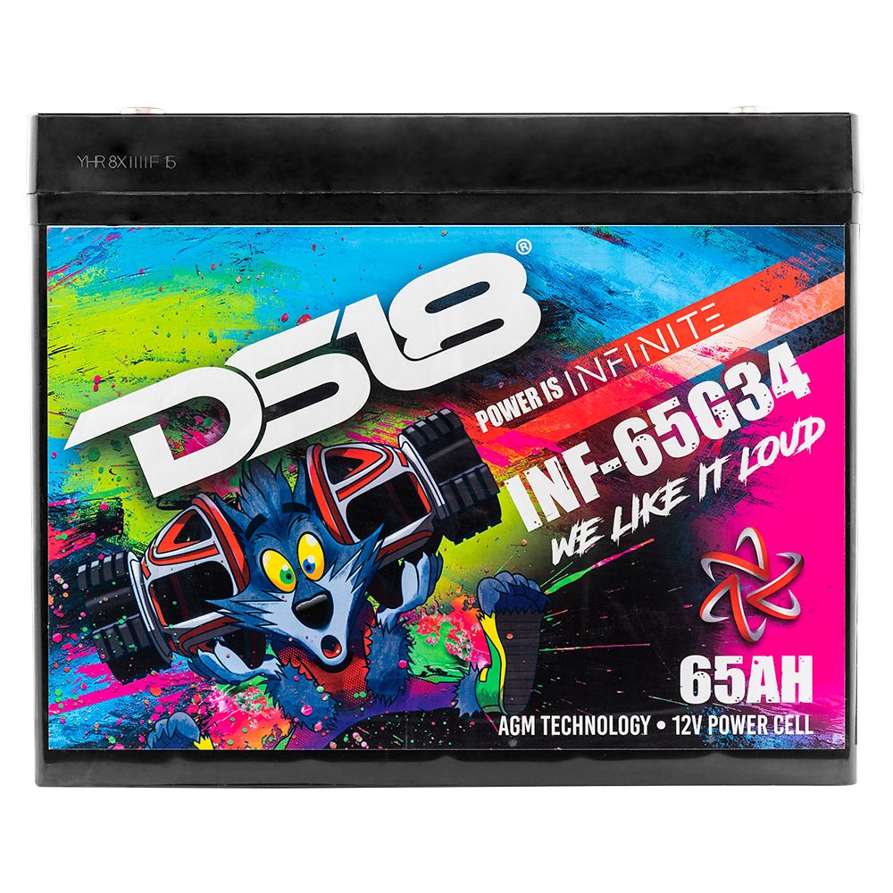 DS18 INFINITE 65 AH AGM Group 34 Power Cell 12 Volt Battery