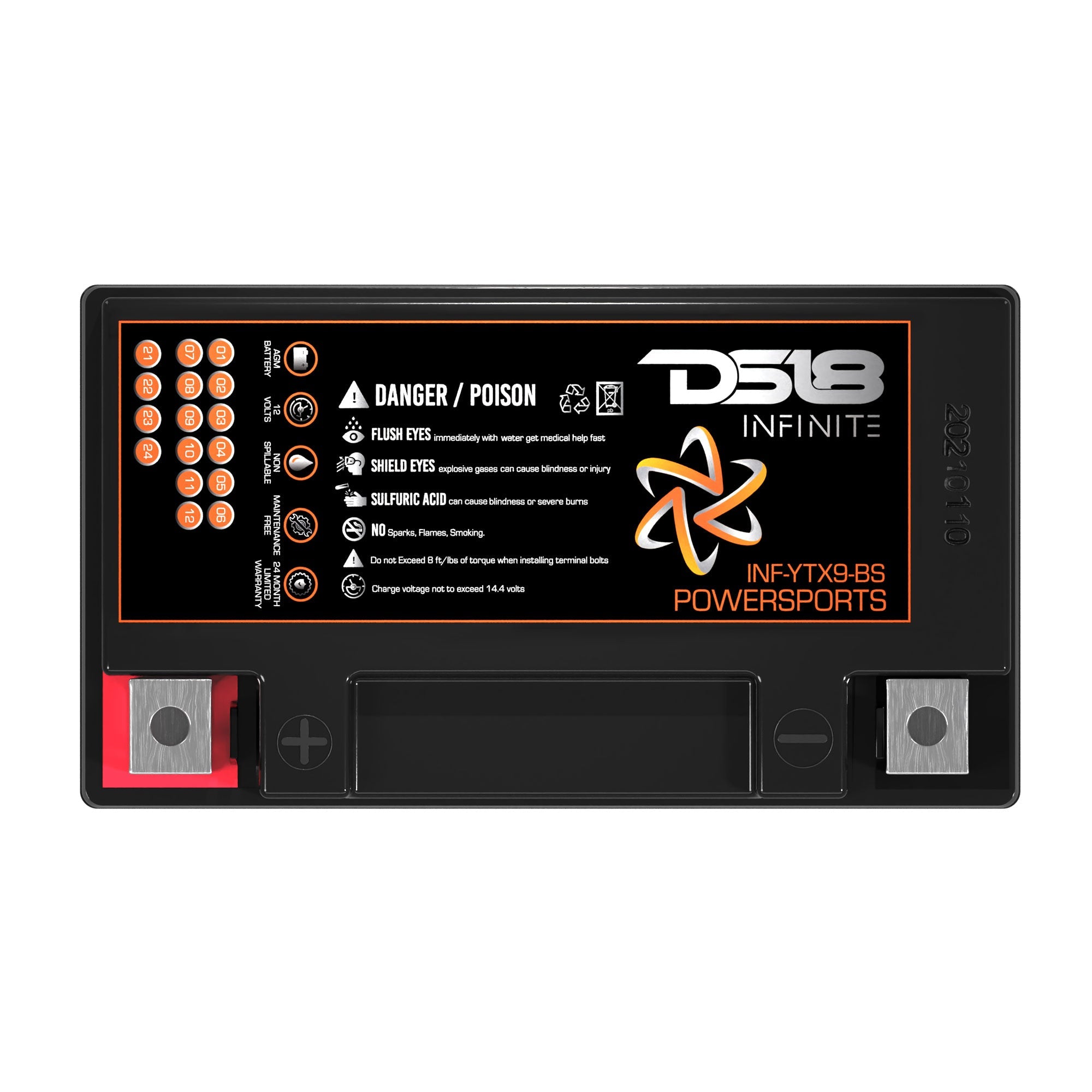 DS18 INFINITE 350 Watts 9 AH AGM Power Cell For Power Sports