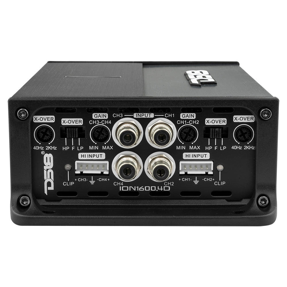 DS18 ION1600.4D ION Compact Full Range Class D 4-Channel Amplifier 4 x 240 Watts RMS @ 4-ohm — view 4 of 5