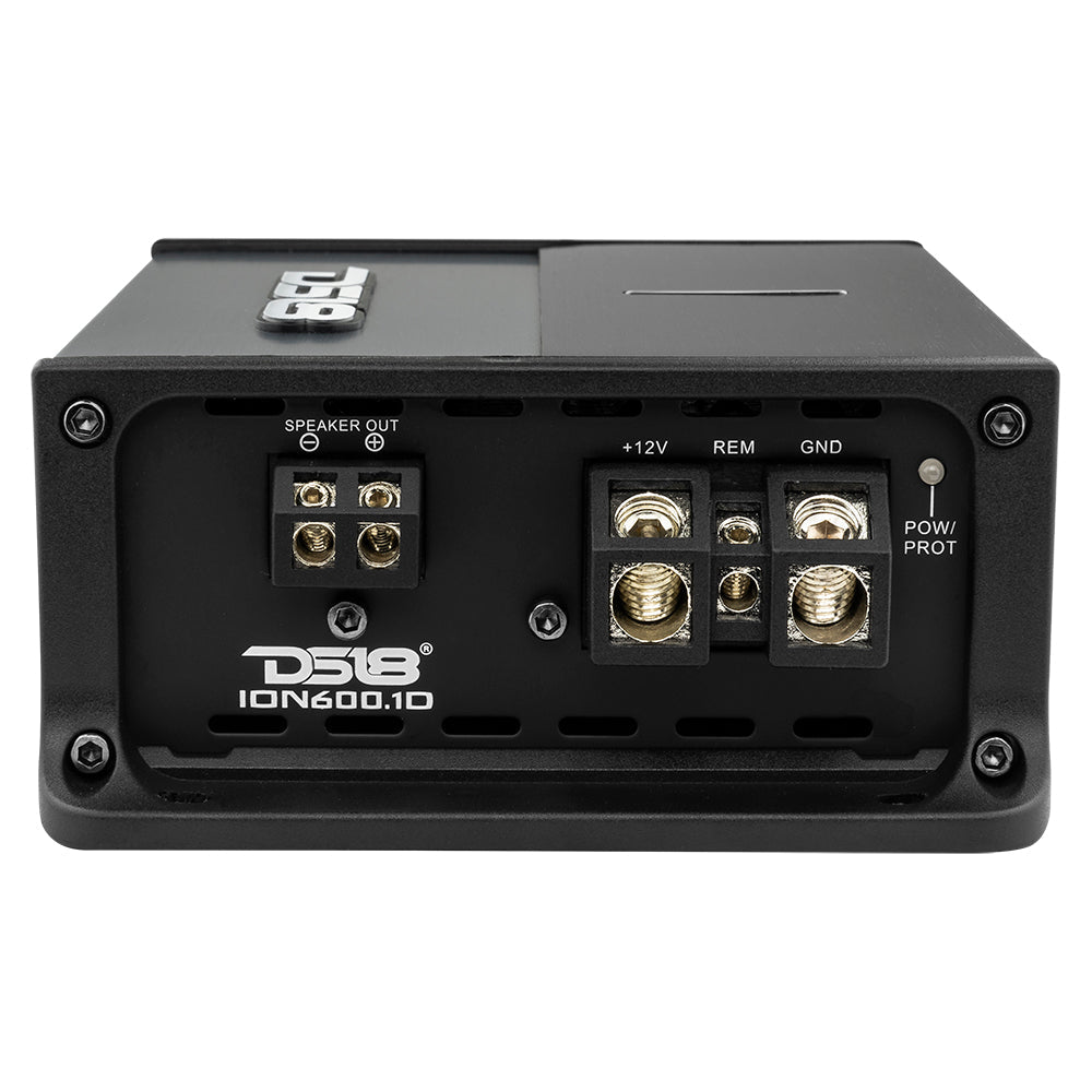 DS18 ION600.1D ION Compact Full Range 1 Channel Amplifier 600 Watts RMS @ 1-Ohm — view 3 of 5
