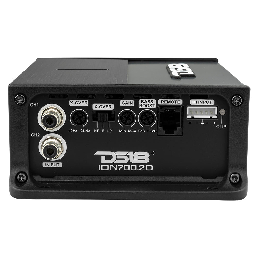 DS18 ION700.2D ION Compact Full Range 2 Channel Amplifier 2 x 350W RMS @ 2-Ohm — view 4 of 5