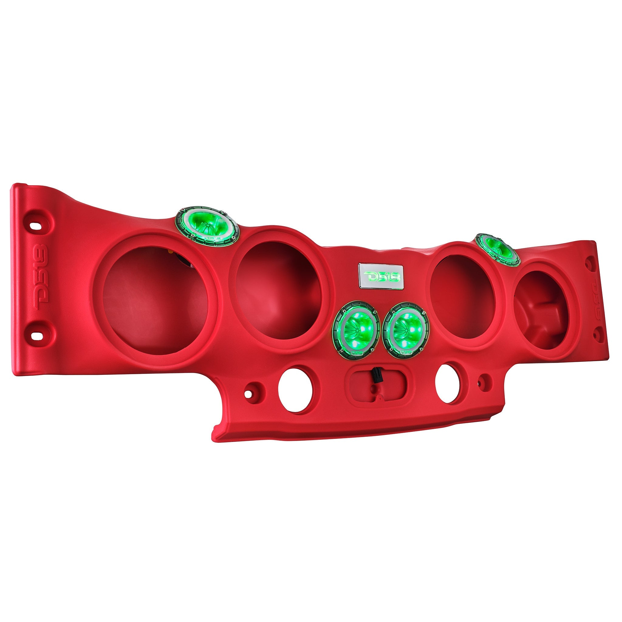 DS18 Jeep JK/JKU Overhead Sound Bar System Fits 4 X 8" Speakers (Not included) 4 X Tweeters PRO-TW4L and 2 X Drivers PRO-DRNSC1.5 and Harness Included- Red