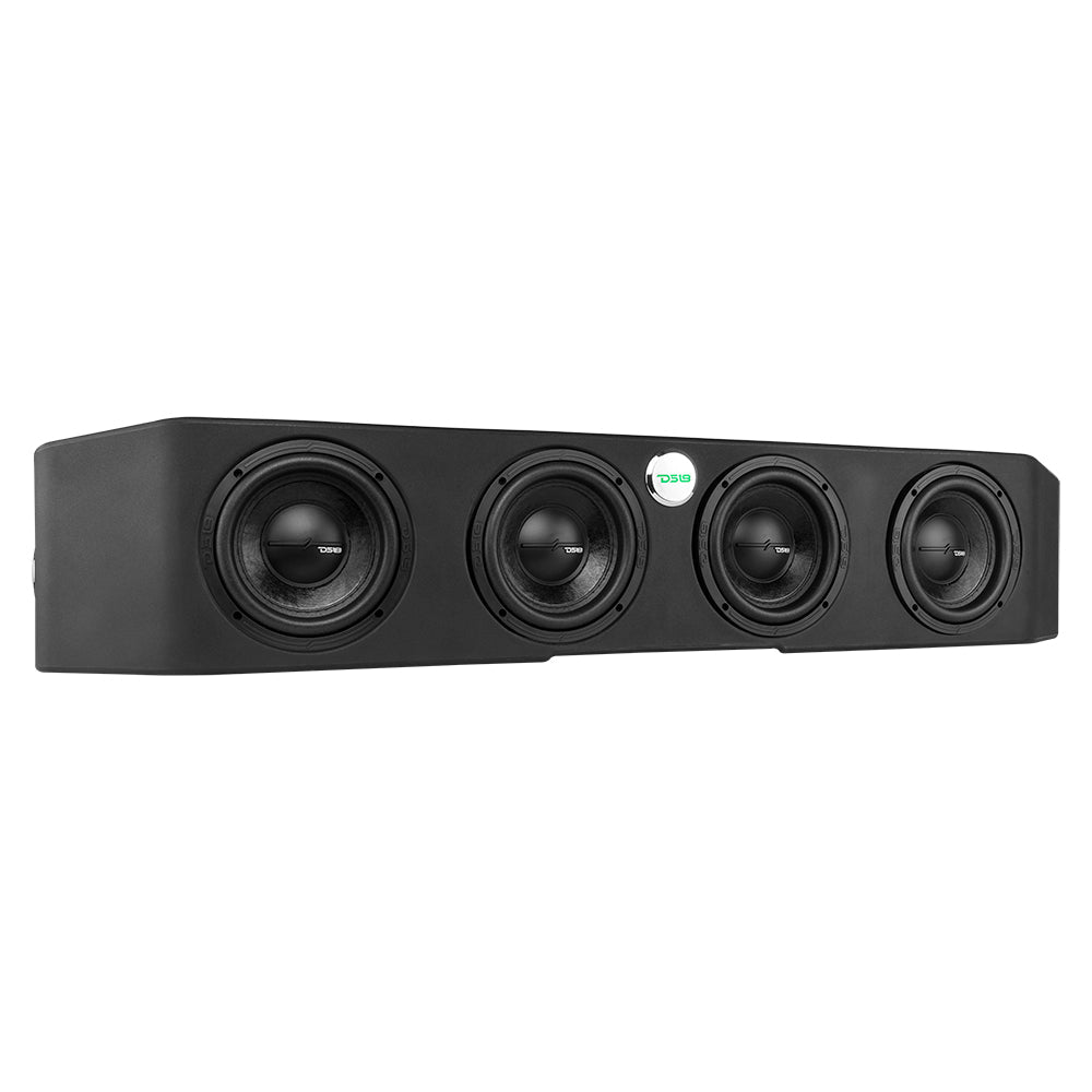 DS18 Under Seat Subwoofer Enclosure 4 x 6.5" Sealed for JT Gladiator Jeeps